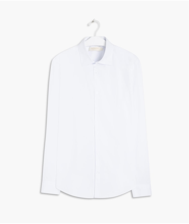 Camisa Stretch Lisa Ml Branco