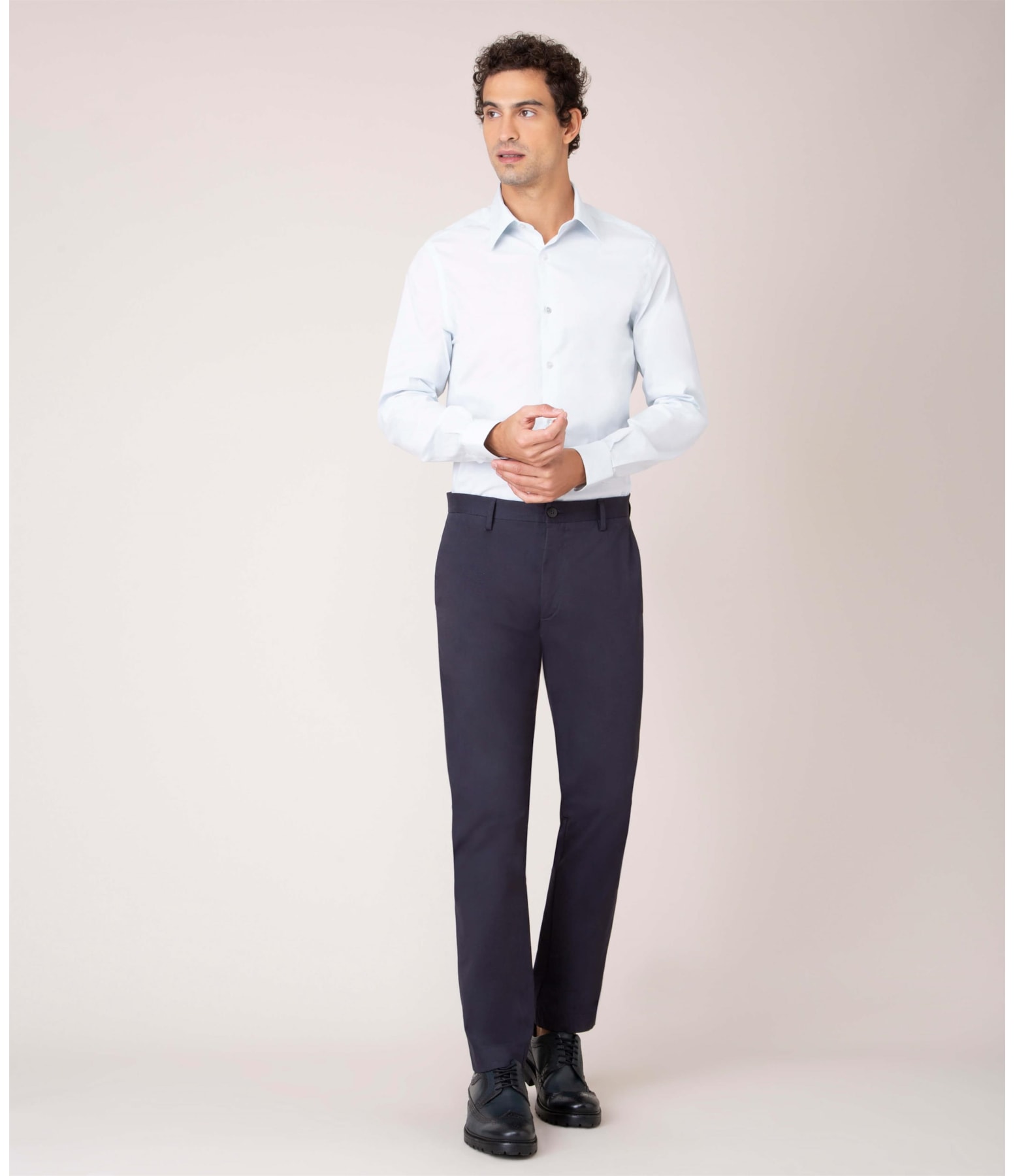 Camisa Stretch Tr Lisa Ml Azul