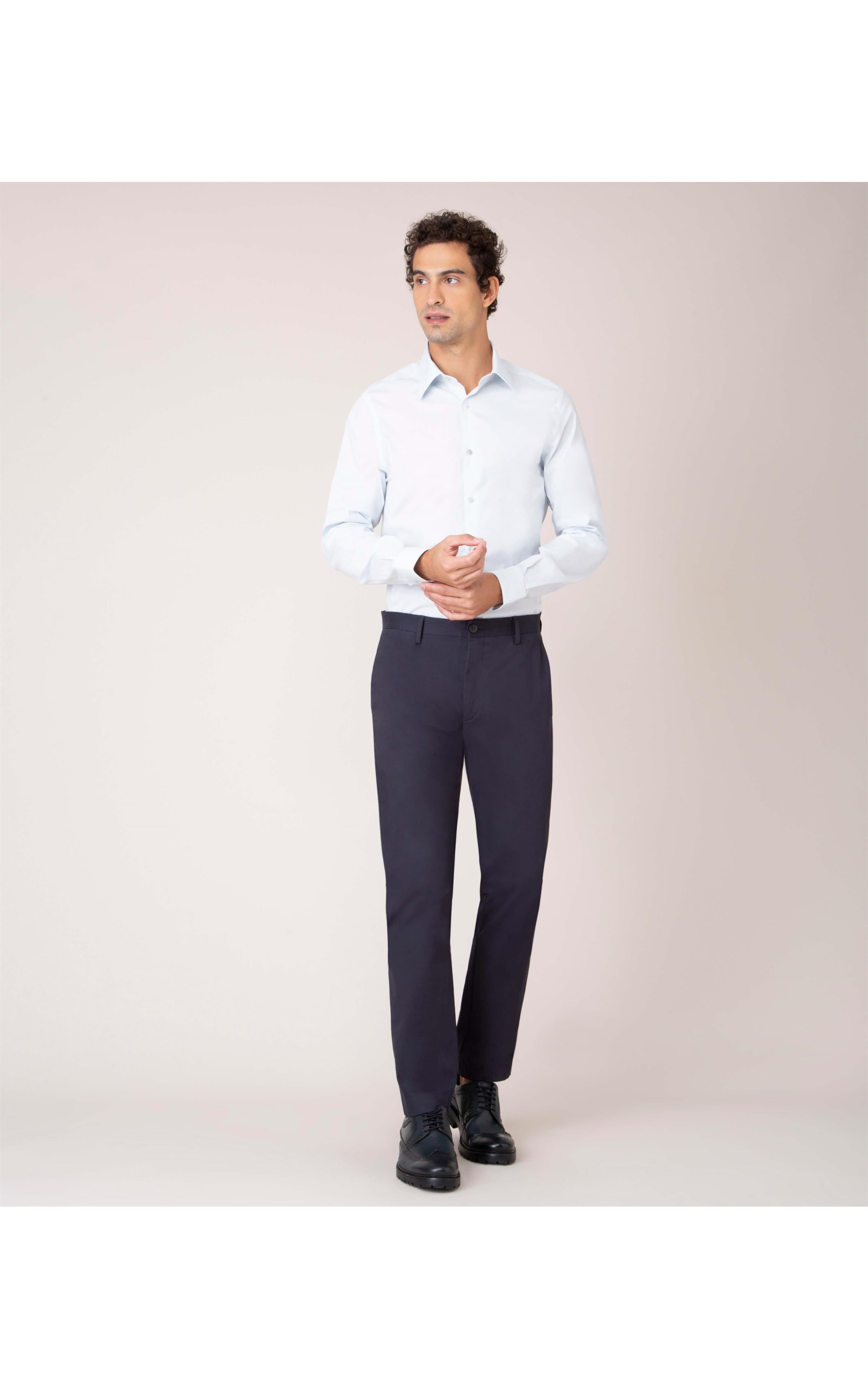 Camisa Stretch Tr Lisa Ml Azul