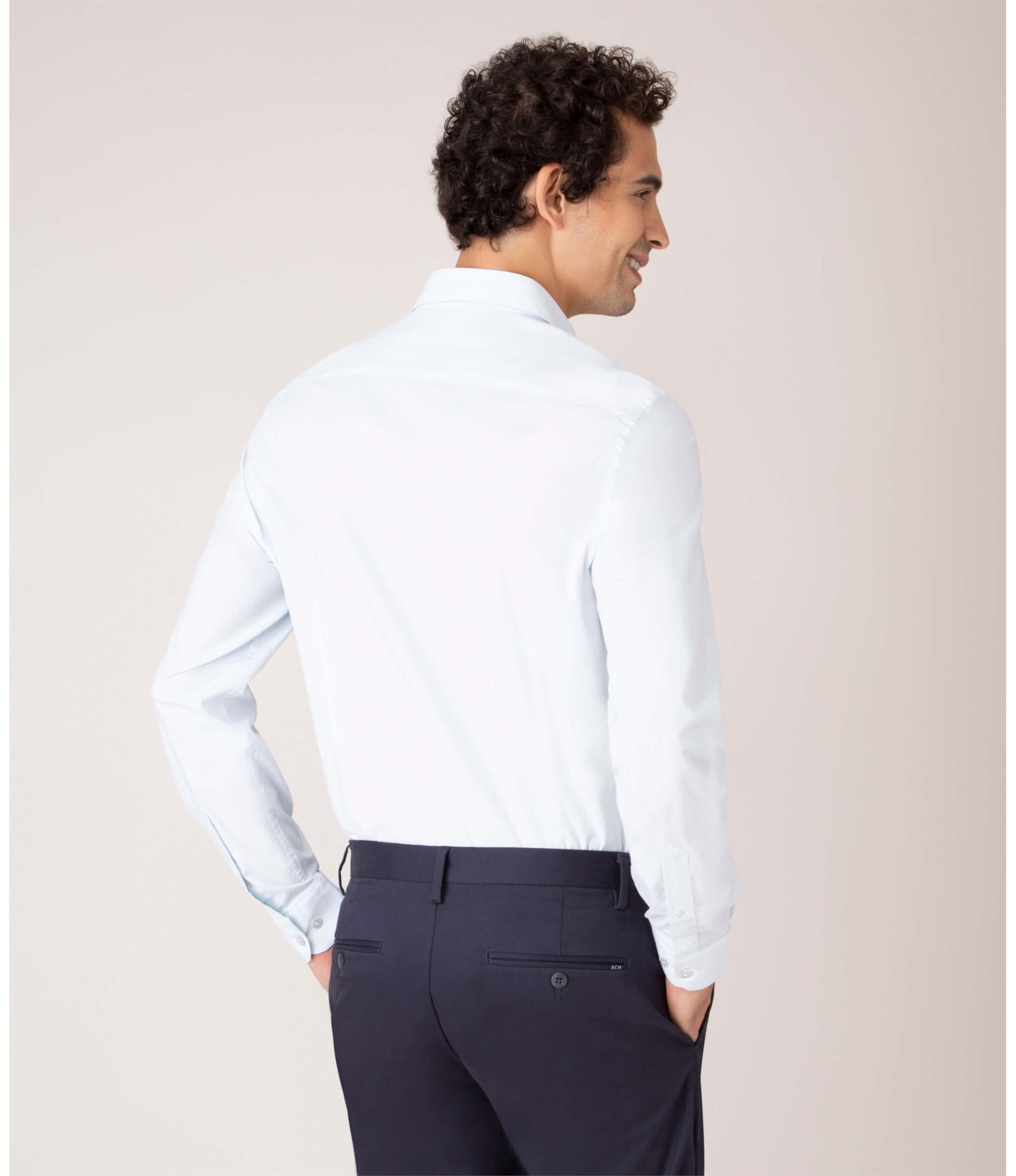 Camisa Stretch Tr Lisa Ml Azul