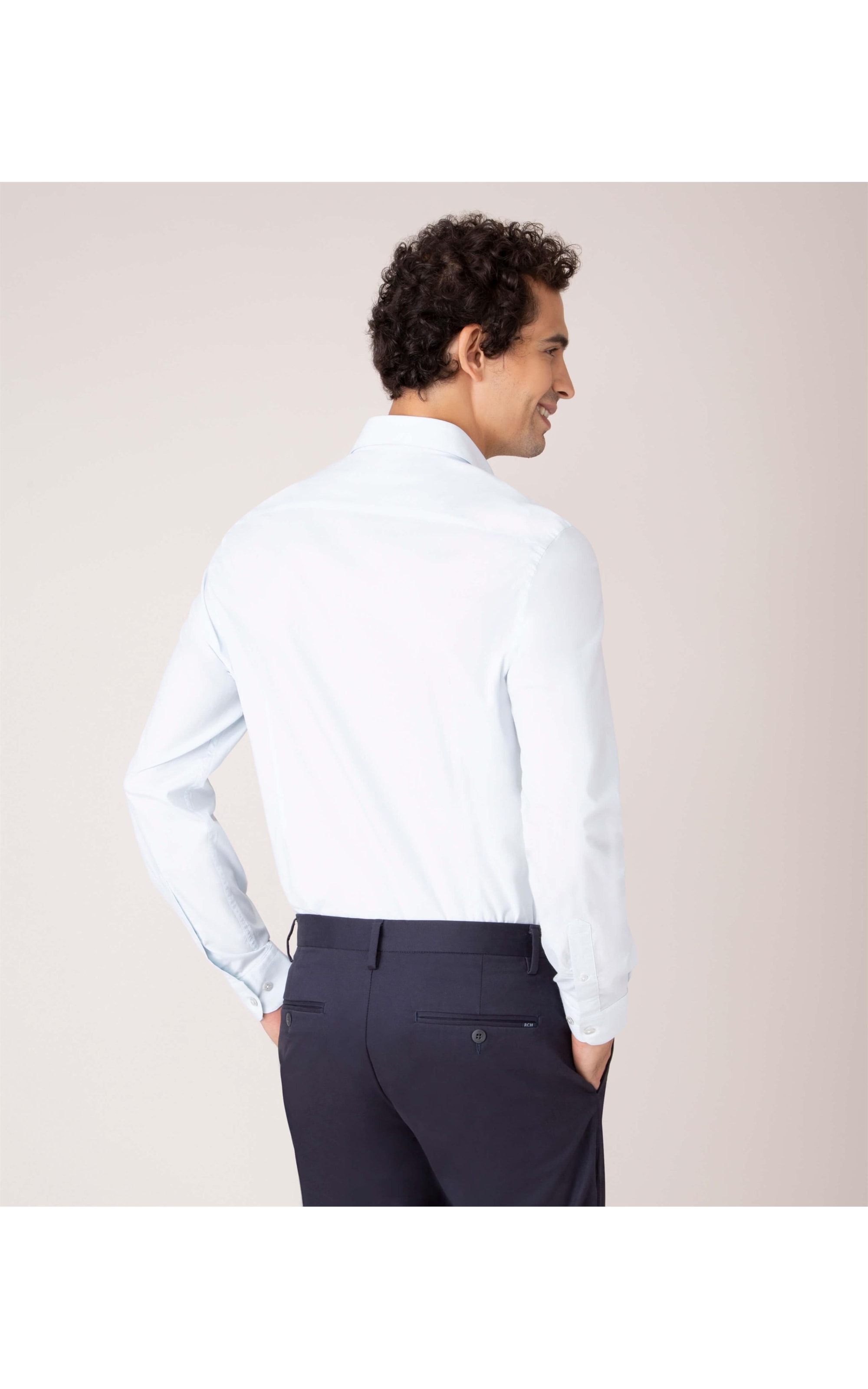 Camisa Stretch Tr Lisa Ml Azul