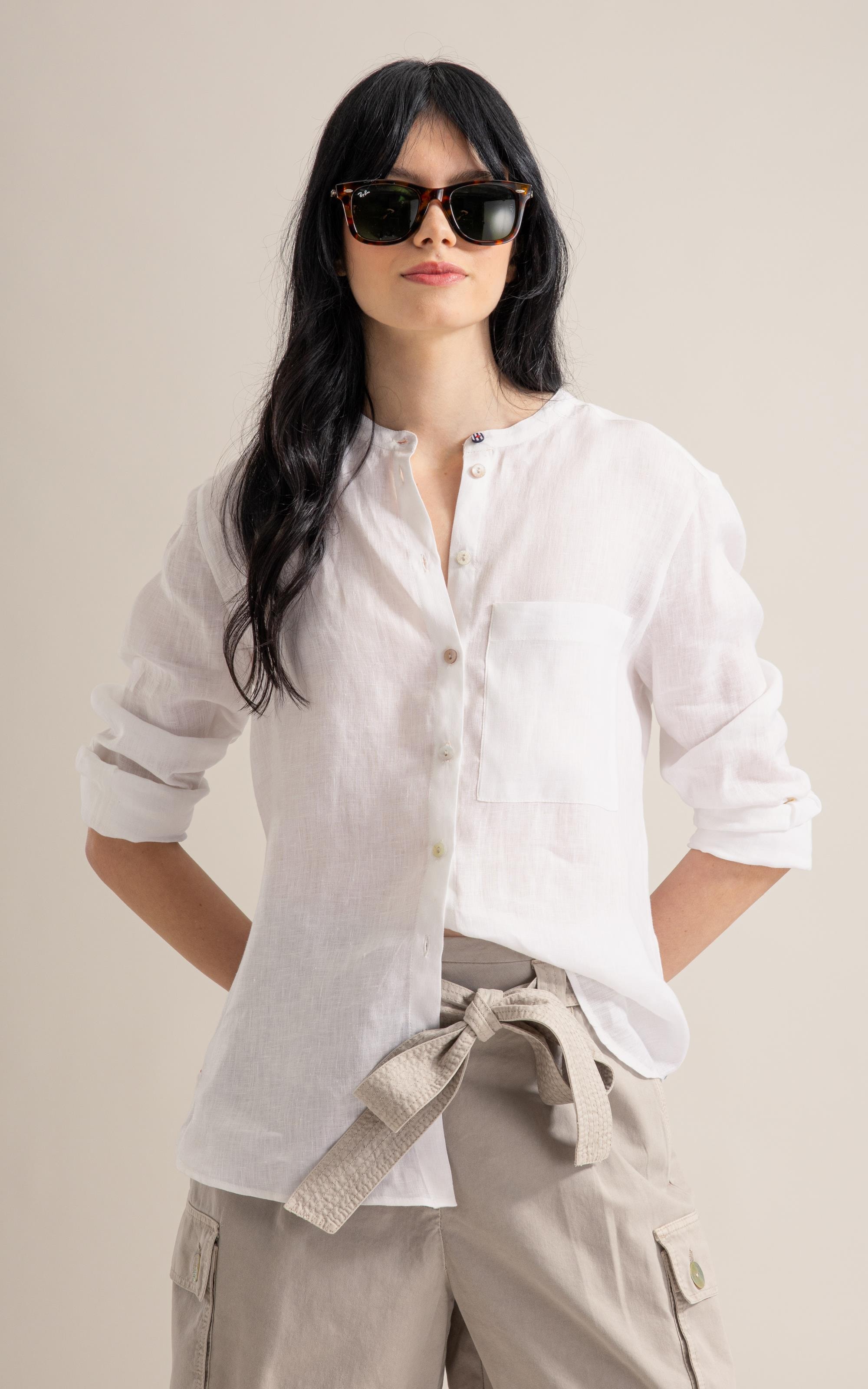 Camisa Strike Linho Branco