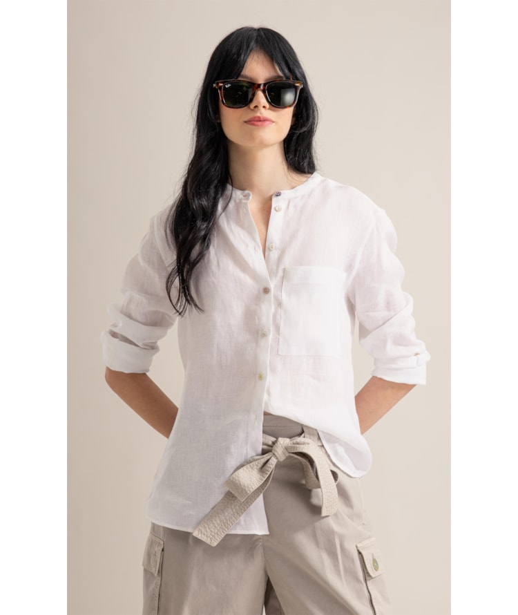 Camisa Strike Puro Linho Branco