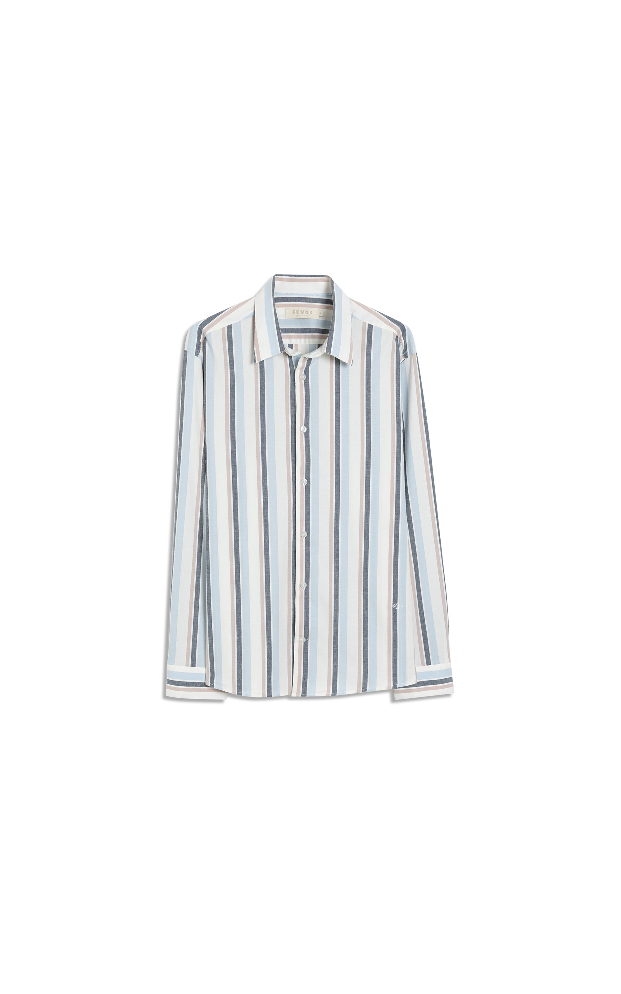 Camisa Stromboli Listrada Ml Azul Claro