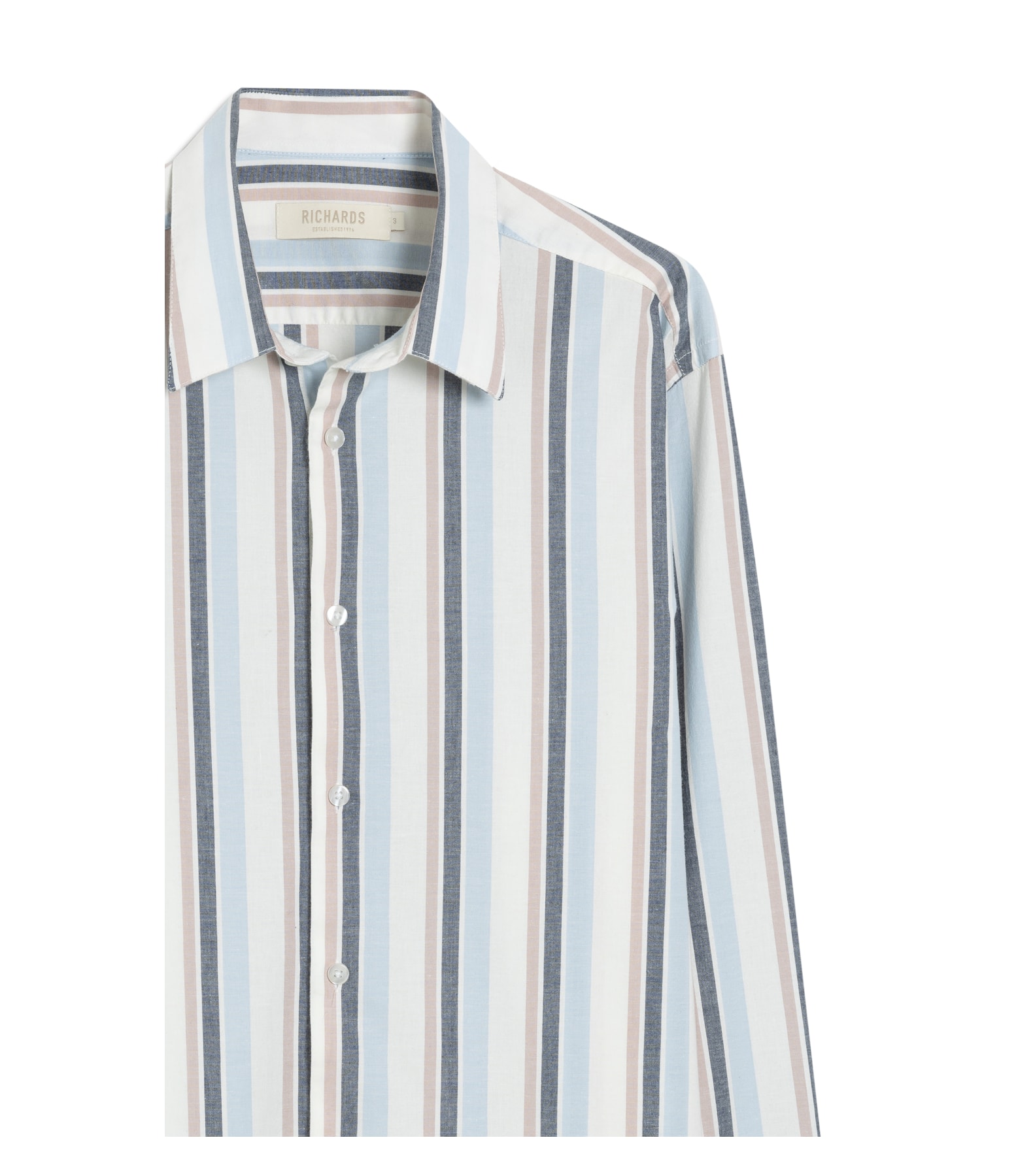 Camisa Stromboli Listrada Ml Azul Claro