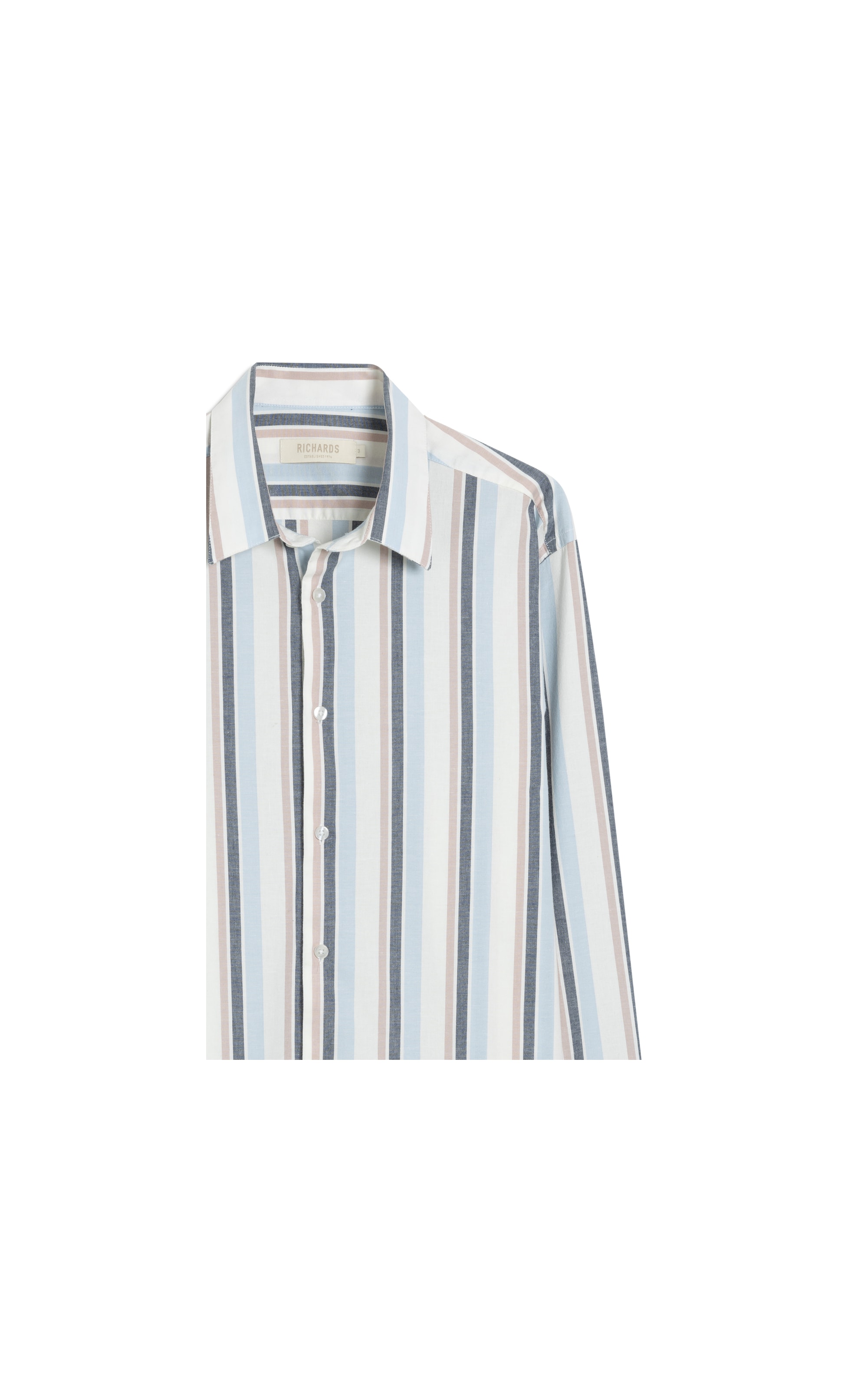 Camisa Stromboli Listrada Ml Azul Claro