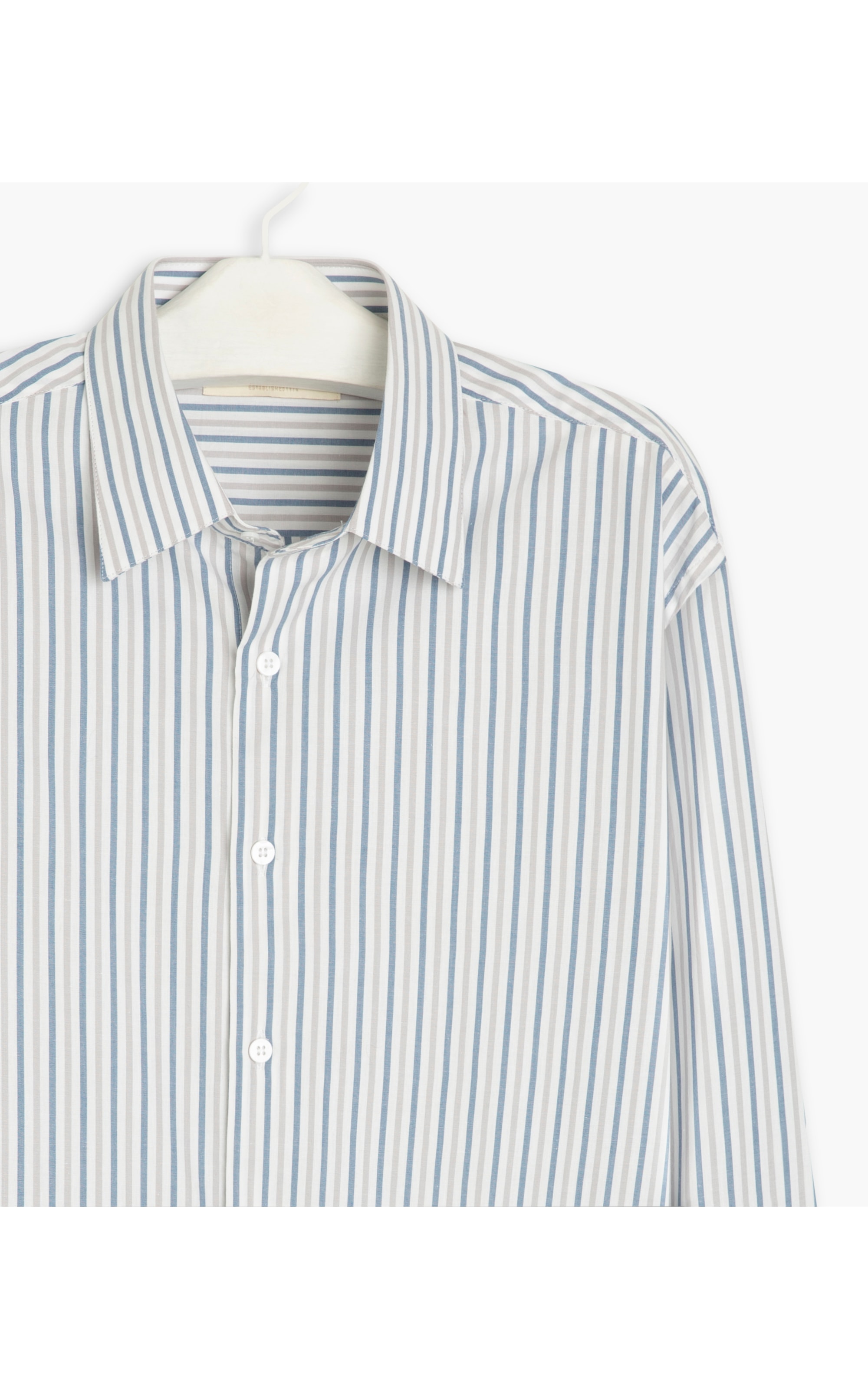 Camisa Tailoring Galles Ml Azul Pervante