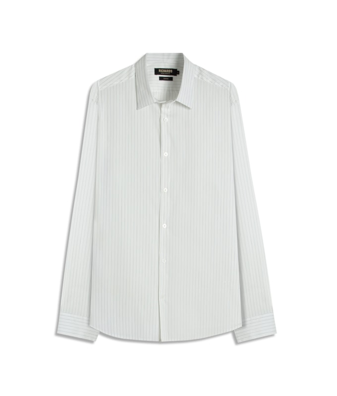 Camisa Tech Blend Andrey Ml Azul Pervante