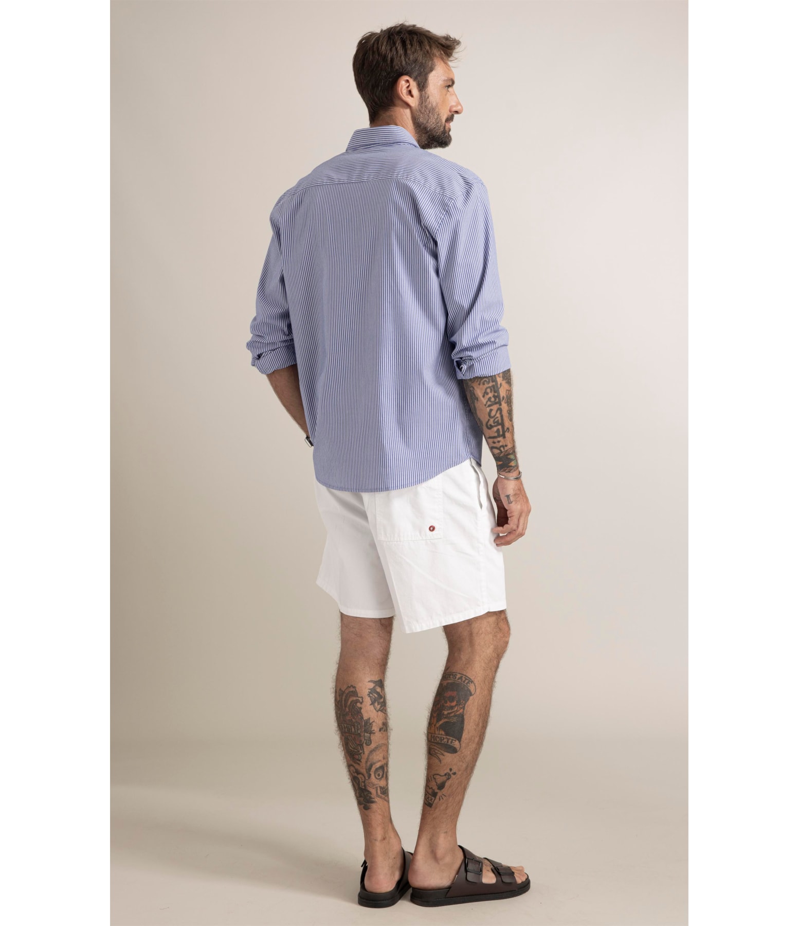 Camisa Tech Blend Bedford Azul Bic