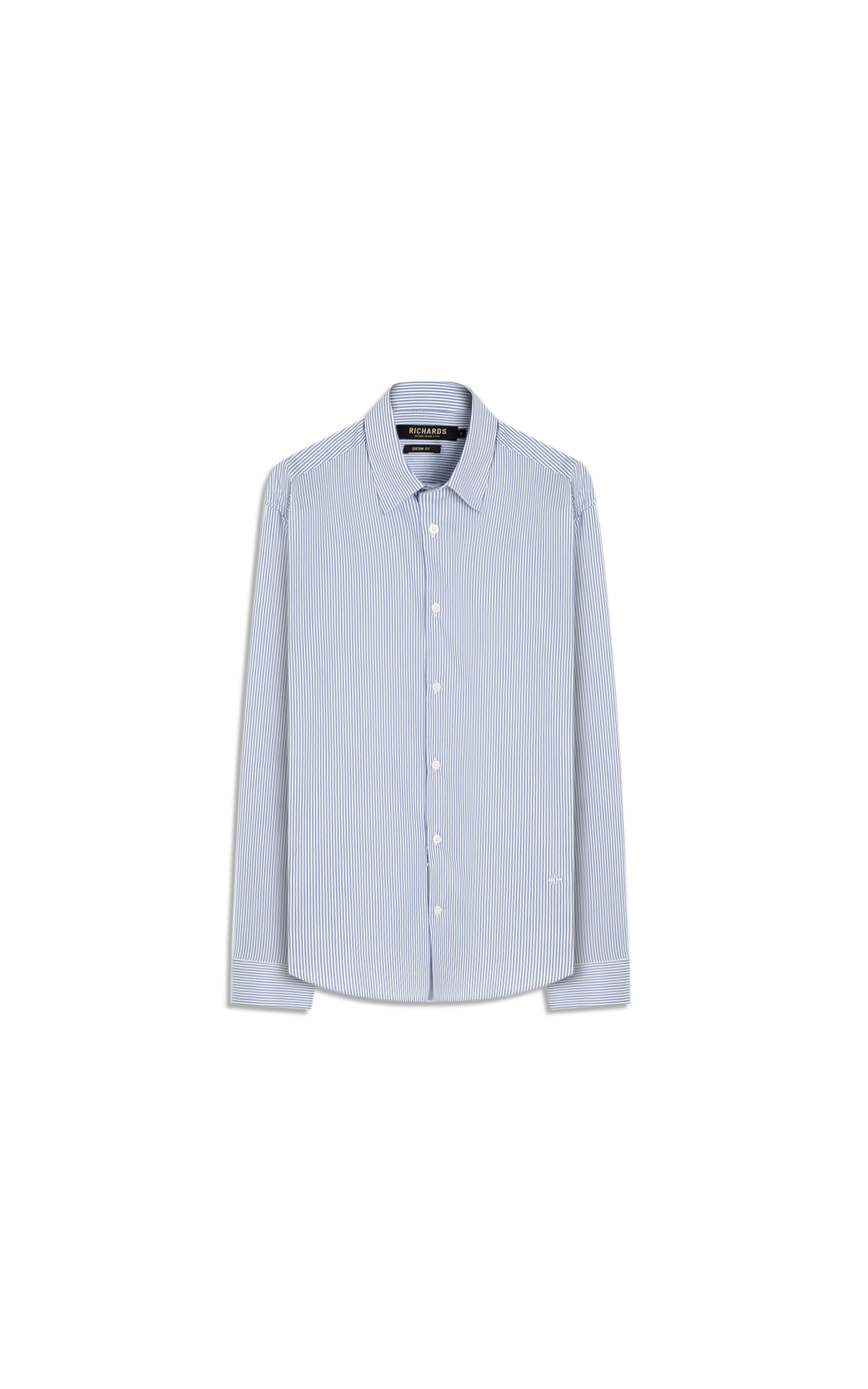 Camisa  Tech Blend Gabriel Ml Azul Pervante