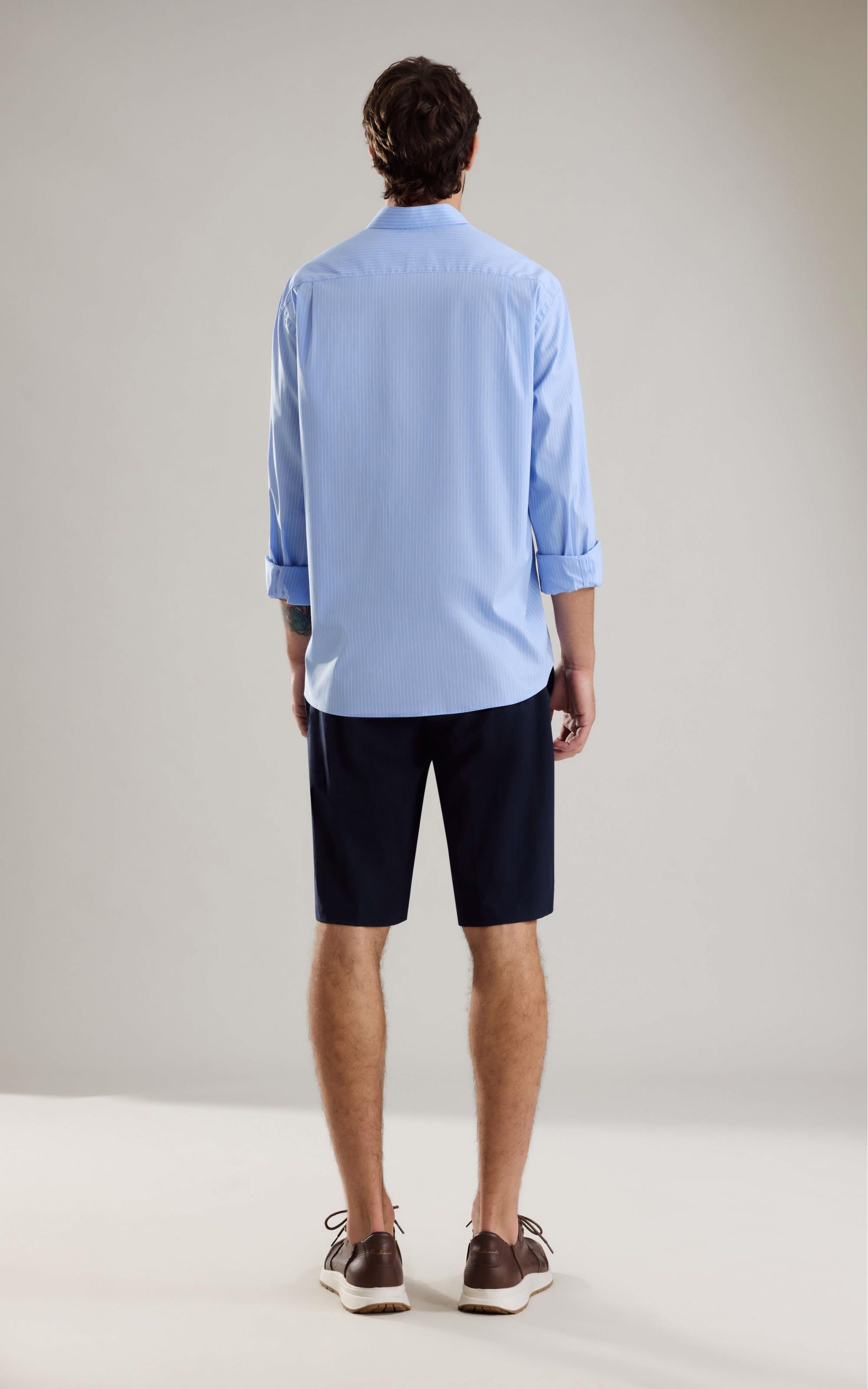 Camisa Tech Blend Guilherme Ml Azul Bic