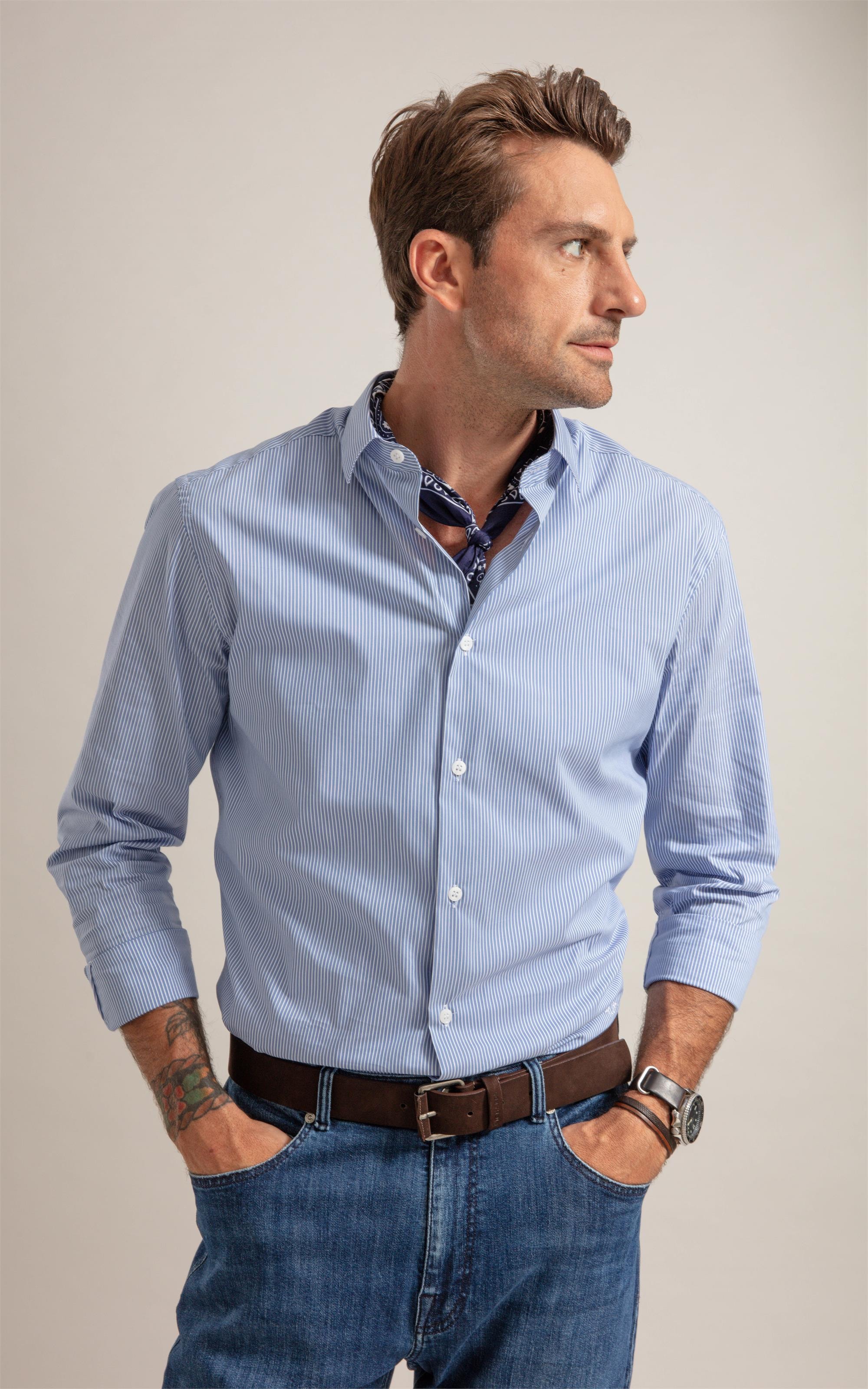 Camisa  Tech Blend Gylmar Azul Pervante