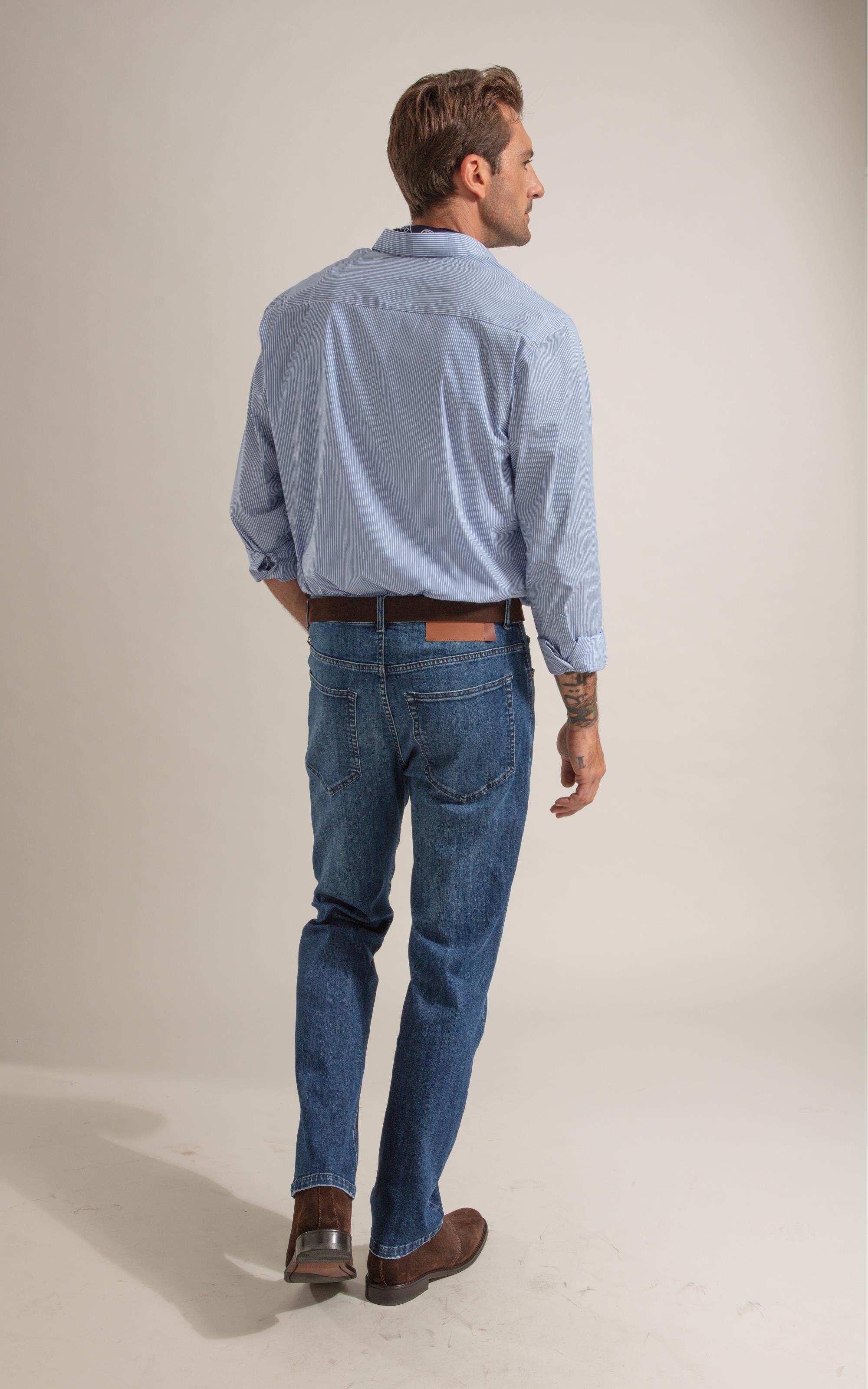 Camisa  Tech Blend Gylmar Ml Azul Pervante
