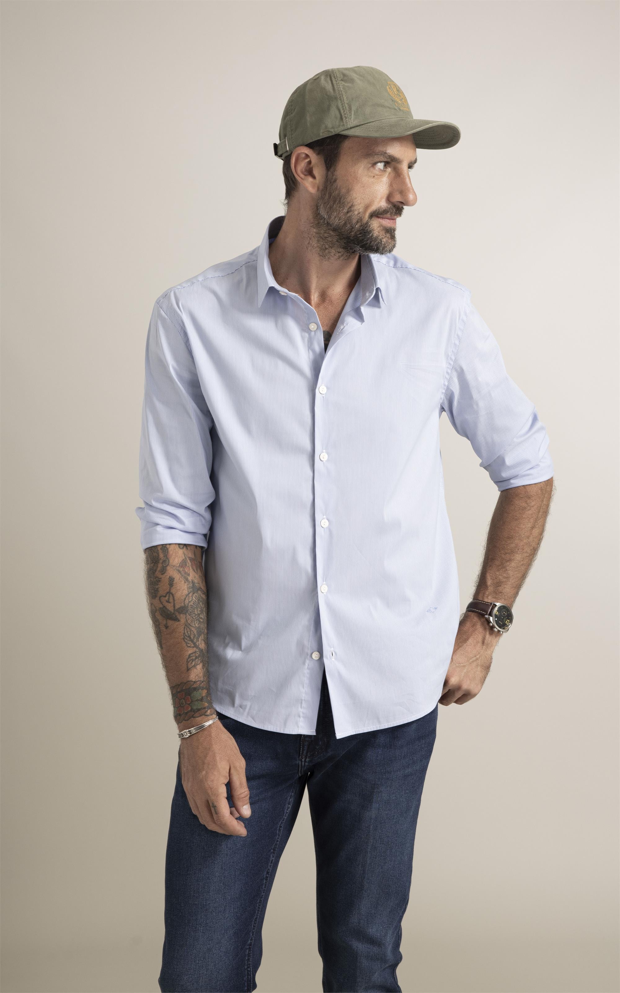 Camisa Tech Blend Horizonte Azul Claro