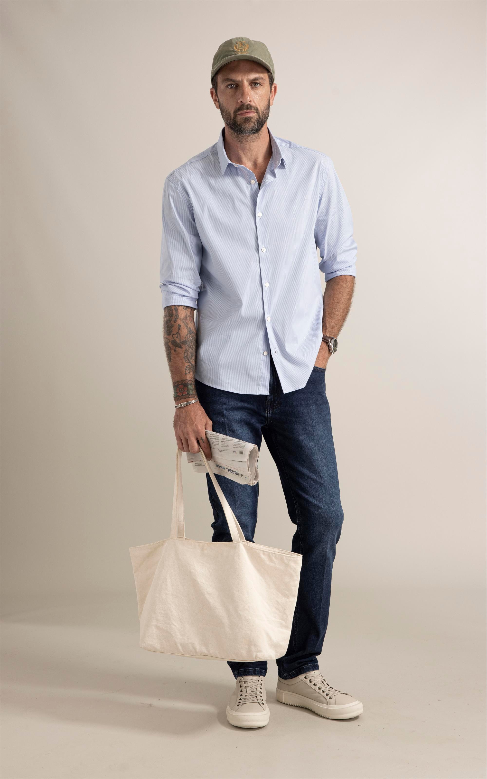 Camisa Tech Blend Horizonte Azul Claro