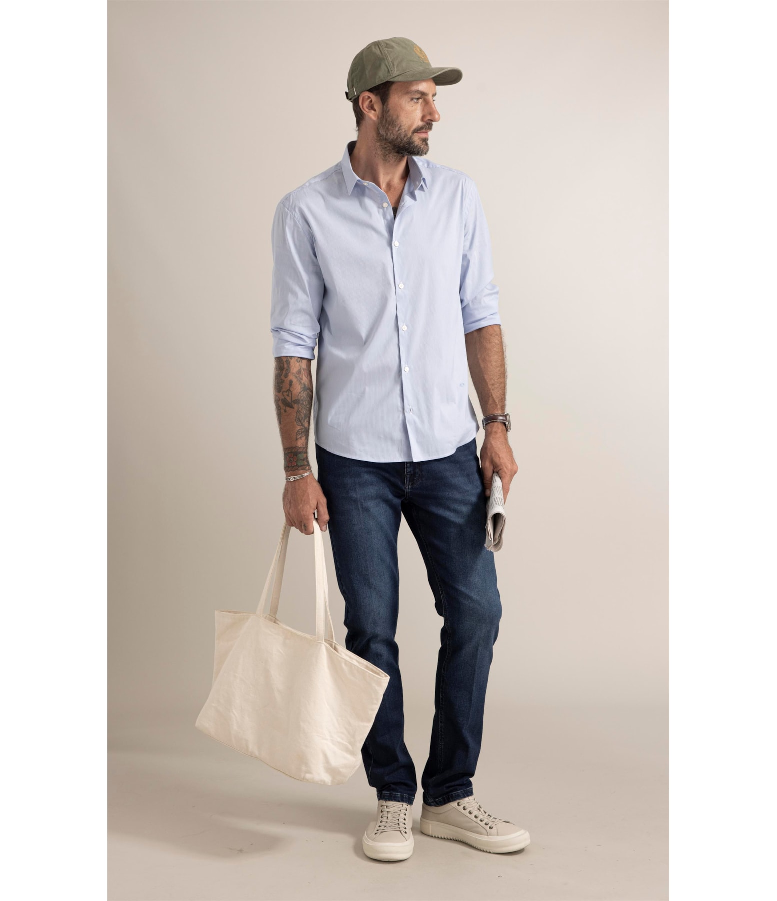 Camisa Tech Blend Horizonte Azul Claro