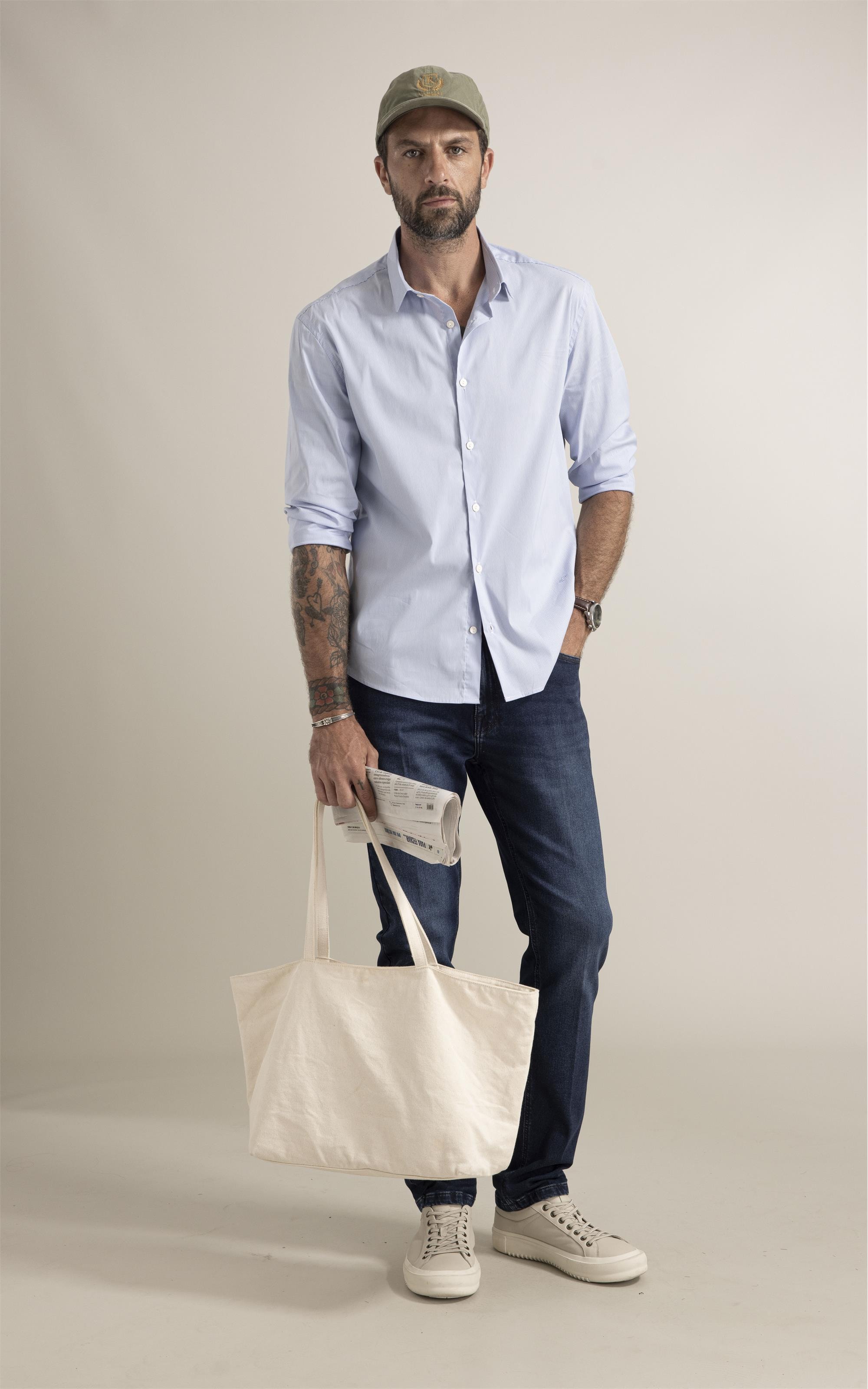 Camisa Tech Blend Horizonte Azul Claro