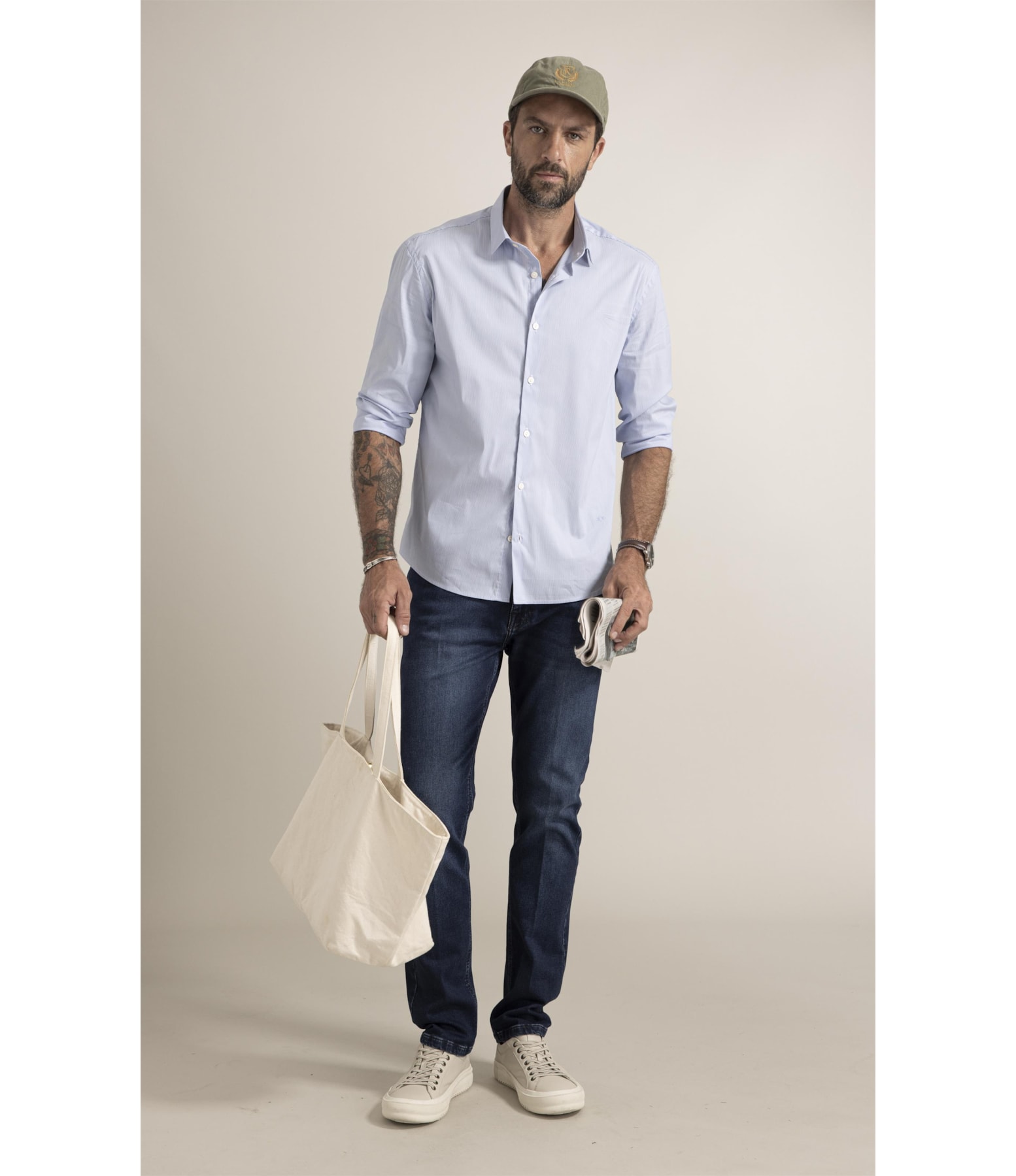 Camisa Tech Blend Horizonte Azul Claro