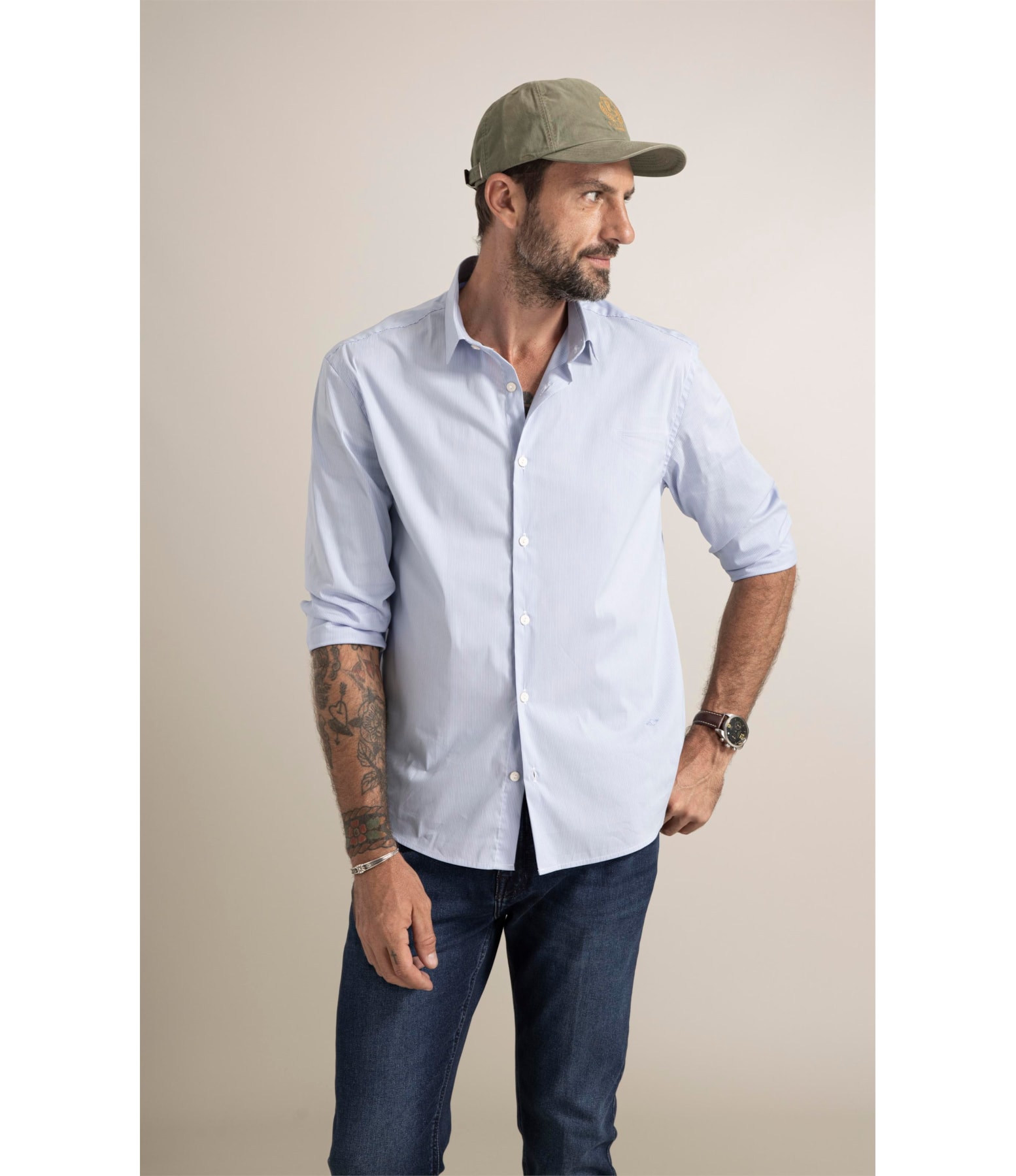 Camisa Tech Blend Horizonte Azul Claro