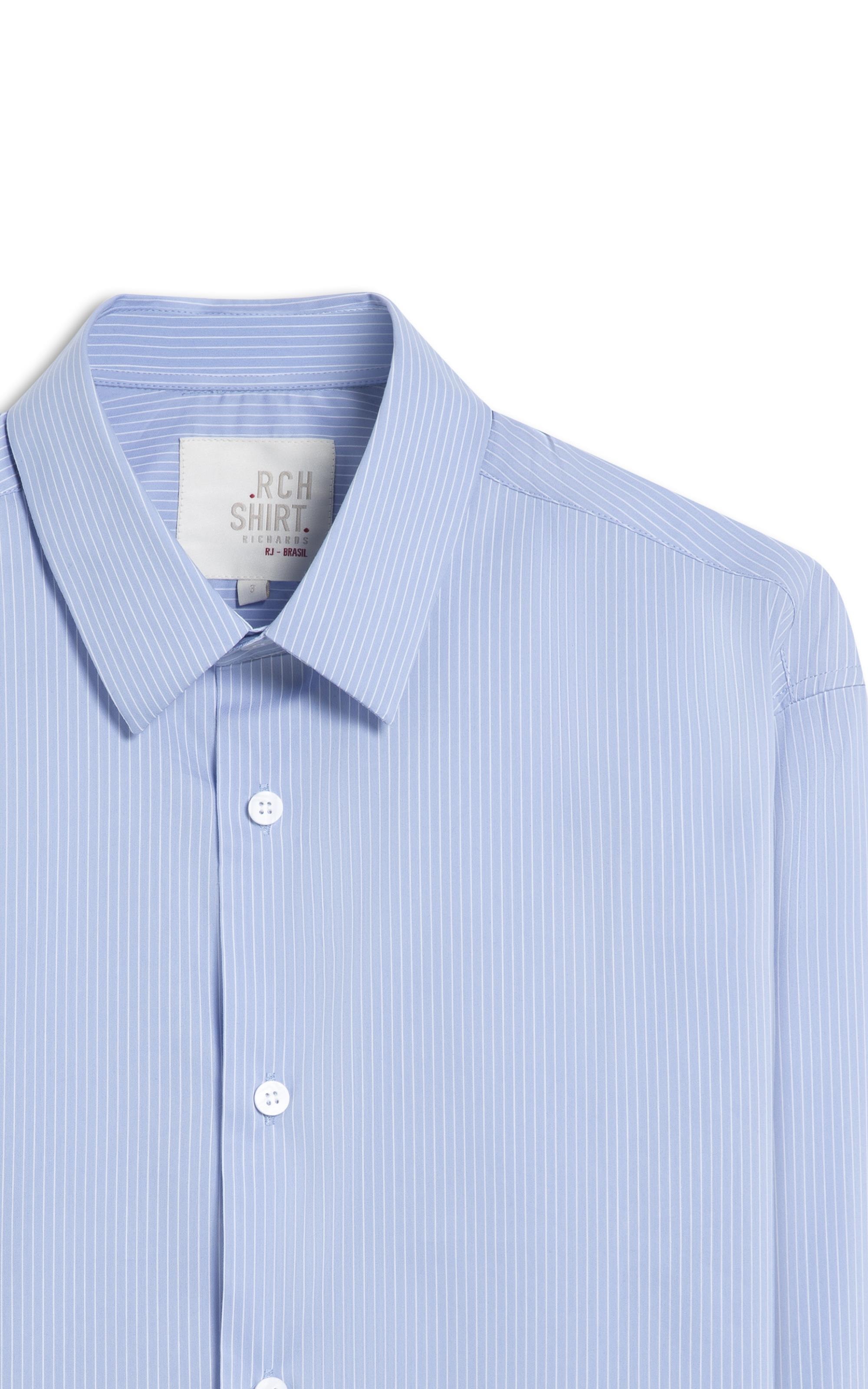 Camisa Tech Blend Leonardo Ml Azul Bic