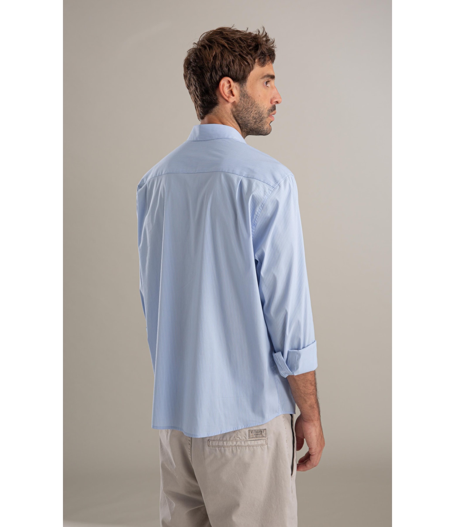 Camisa Tech Blend Leonardo Ml Azul Bic