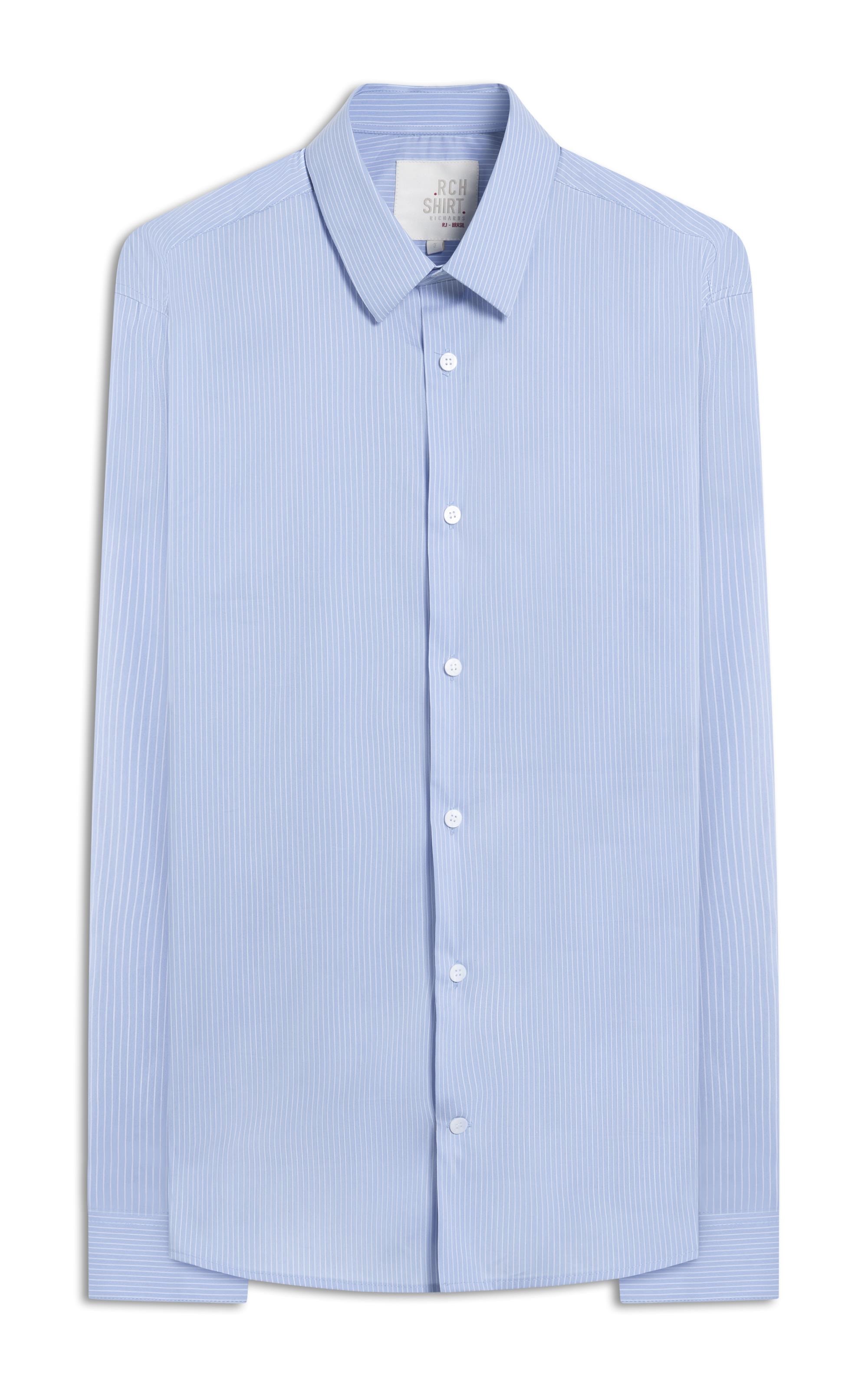 Camisa Tech Blend Leonardo Ml Azul Bic