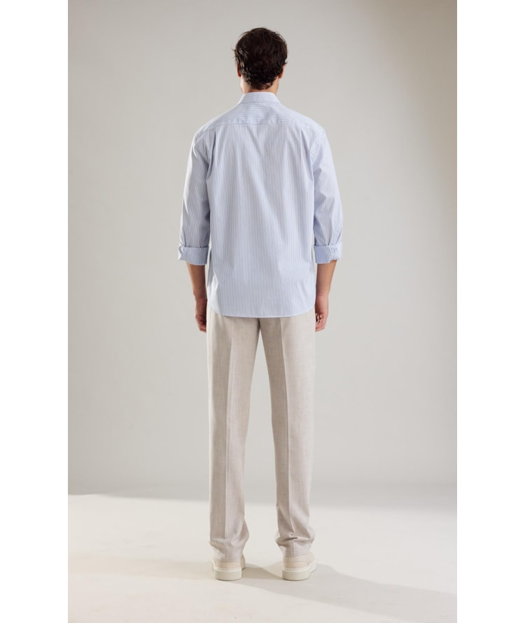 Camisa Tech Blend Levi Ml Azul Pervante