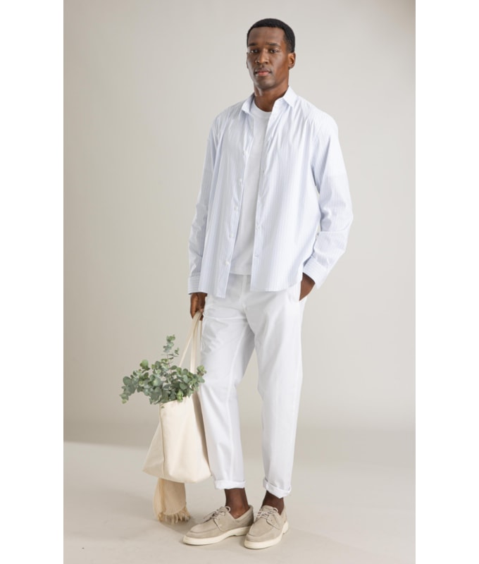 Camisa Tech Blend Ly Antony Ml Azul Claro