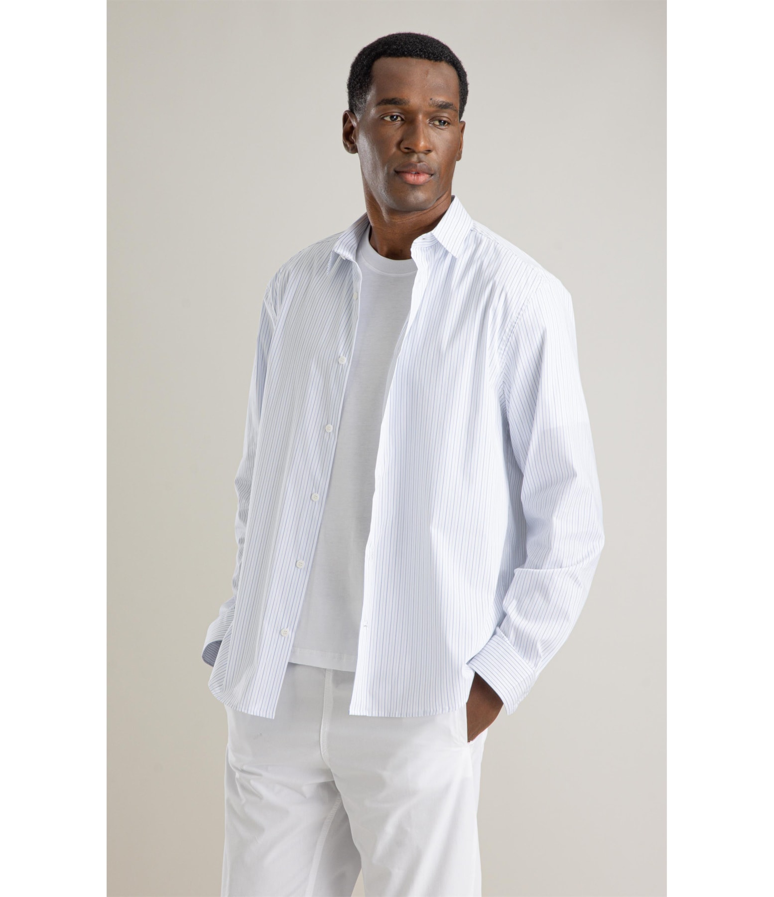 Camisa Tech Blend Ly Antony Ml Azul Claro