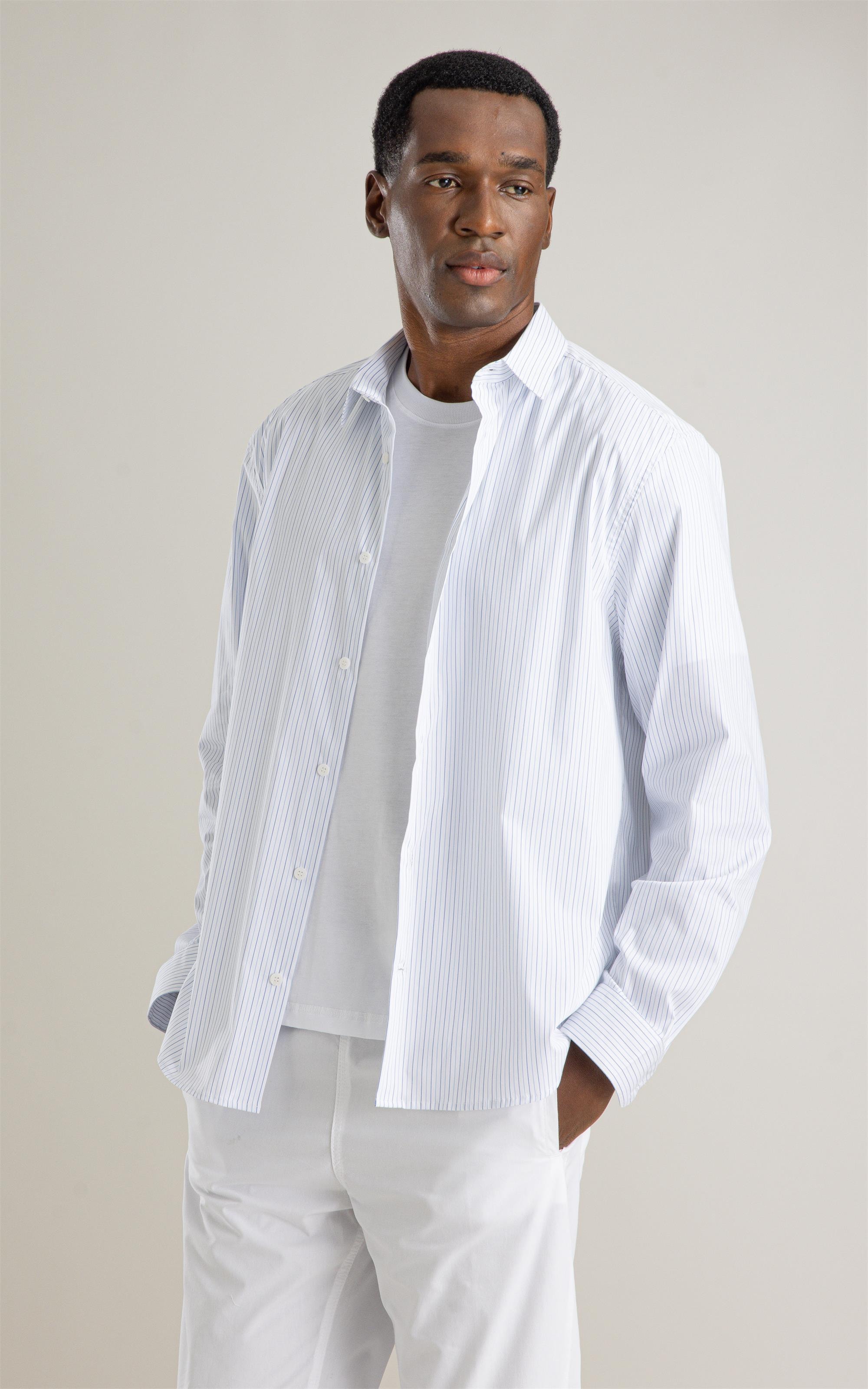 Camisa Tech Blend Ly Antony Ml Azul Claro