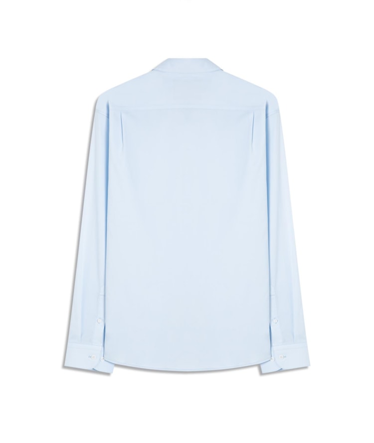 Camisa Tech Blend Ml Azul Claro