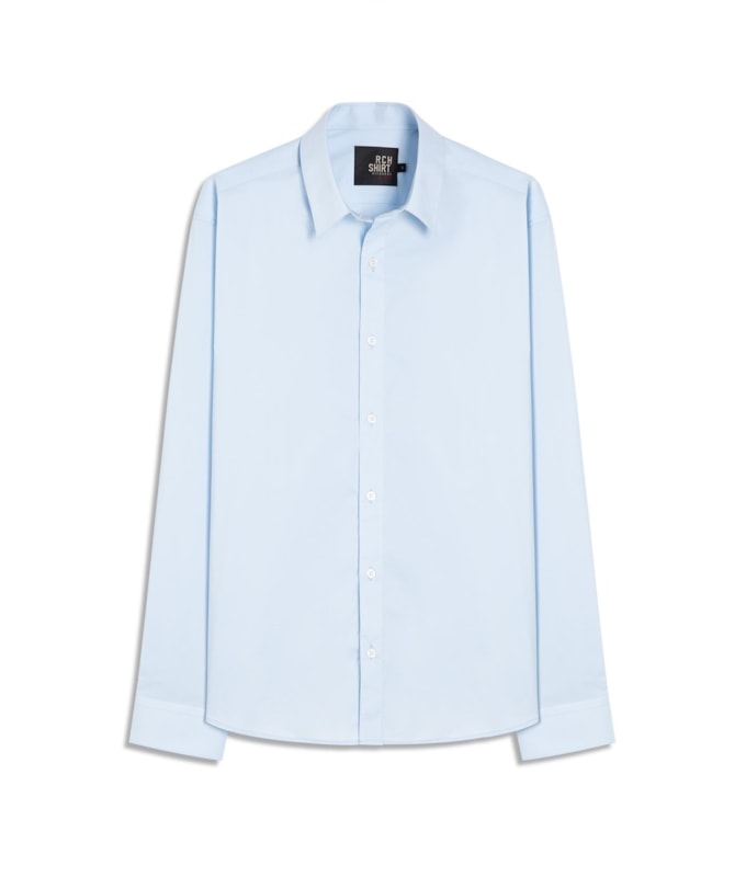 Camisa Tech Blend Ml Azul Claro