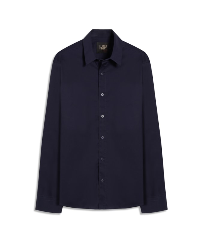 Camisa Tech Blend Ml Dark Navy