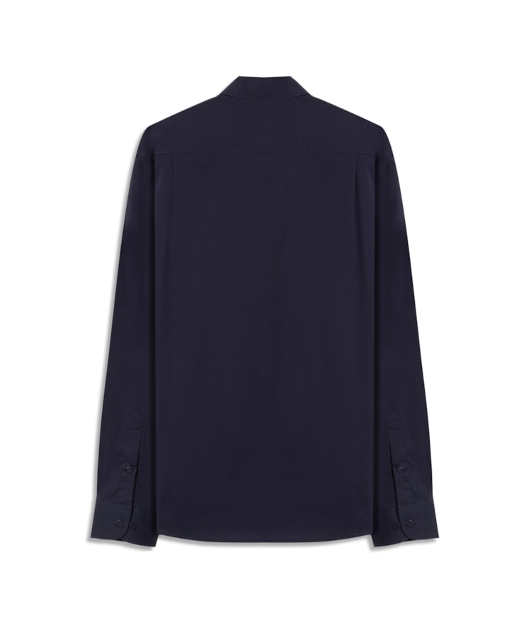 Camisa Tech Blend Ml Dark Navy