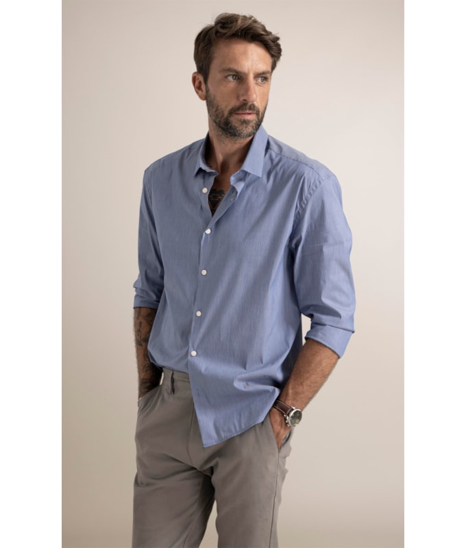 Camisa Tech Blend Orvalho Azul Pervante