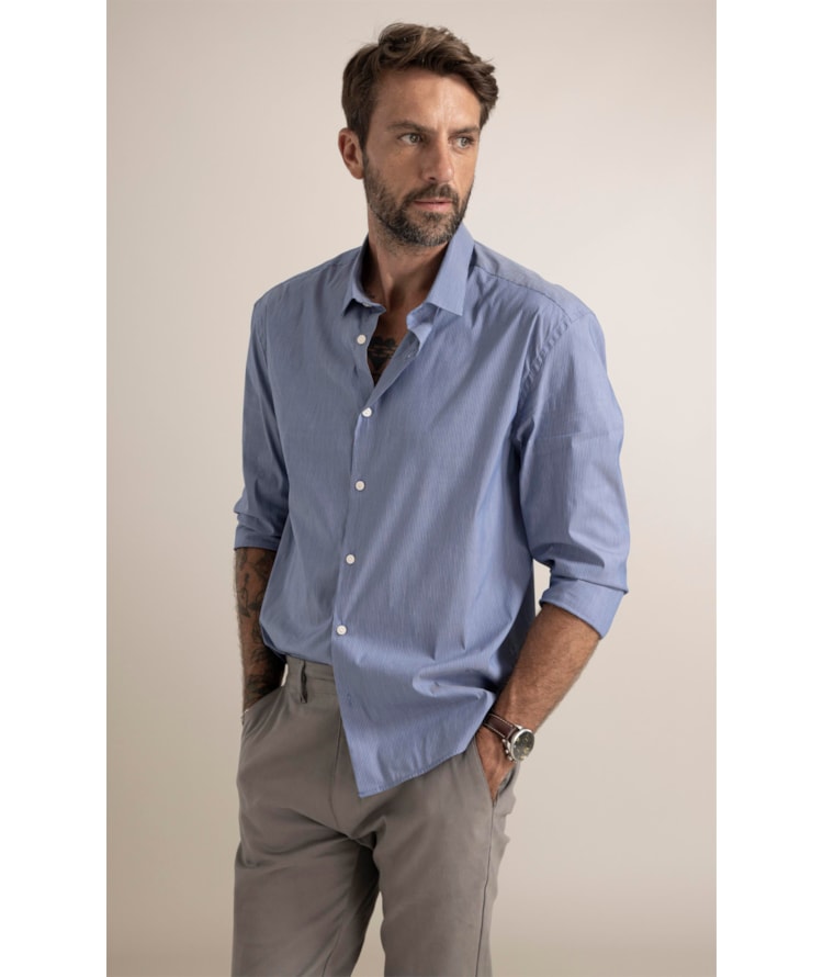 Camisa Tech Blend Orvalho Azul Pervante