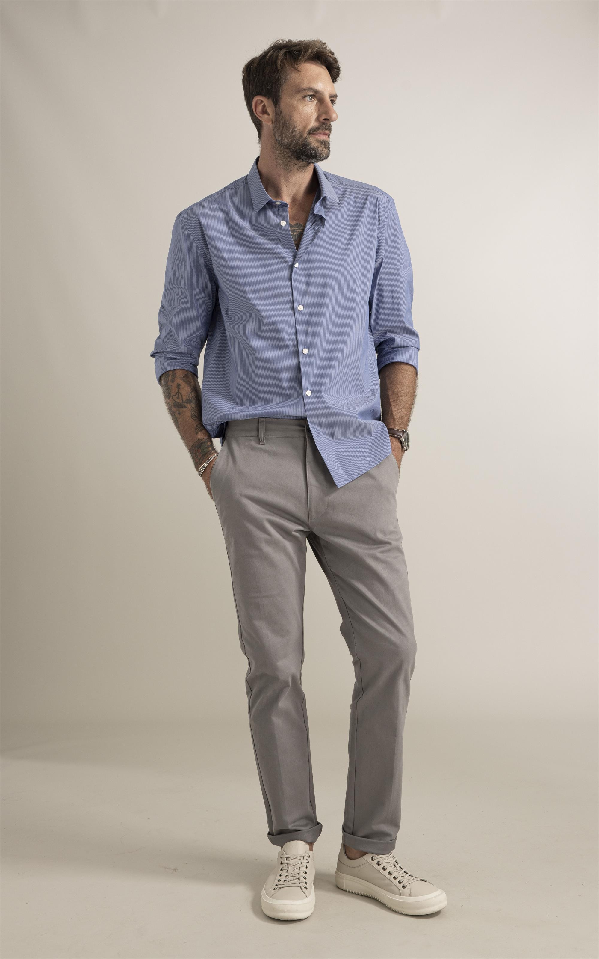 Camisa Tech Blend Orvalho Shanghai Azul Pervante