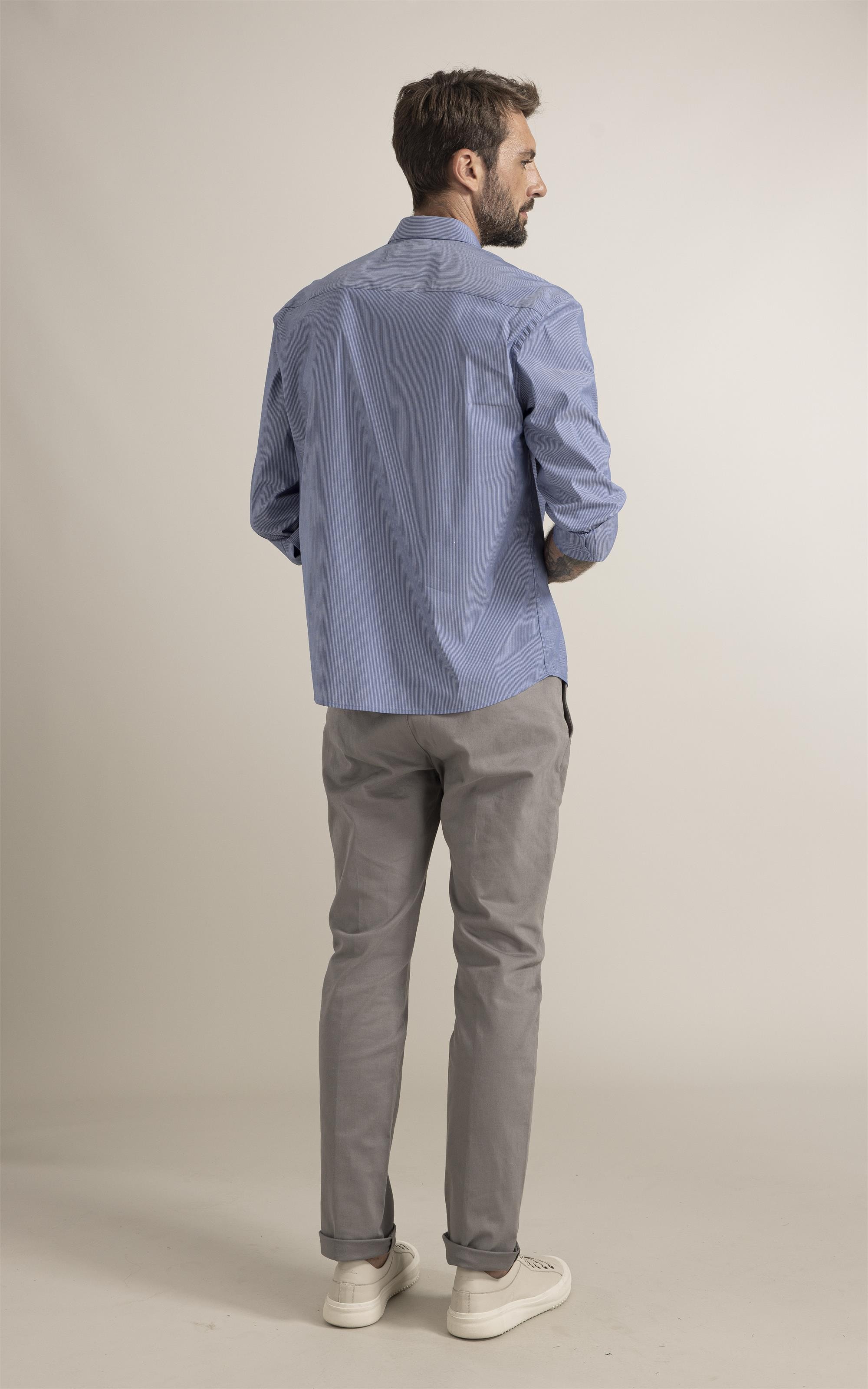 Camisa Tech Blend Orvalho Shanghai Azul Pervante