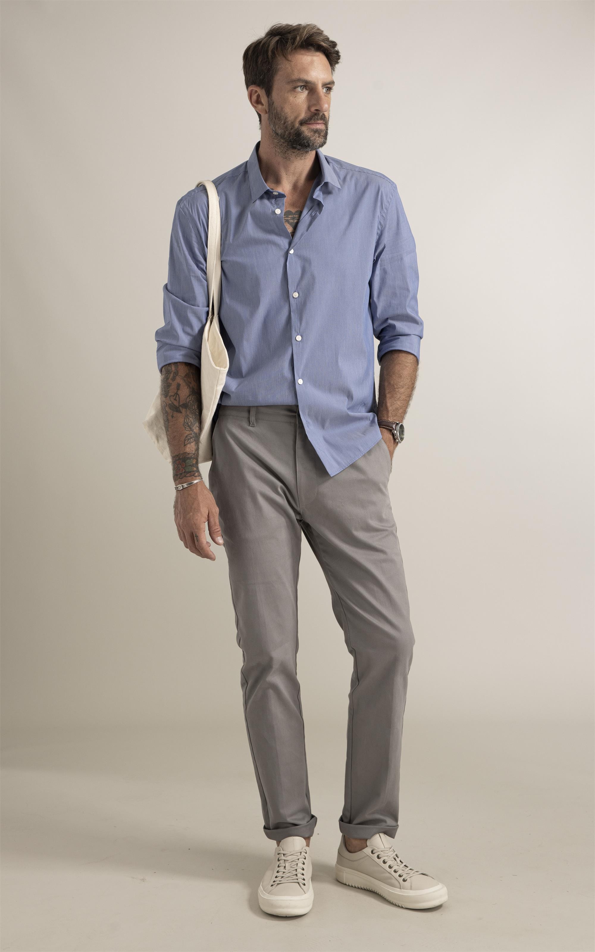 Camisa Tech Blend Orvalho Shanghai Azul Pervante