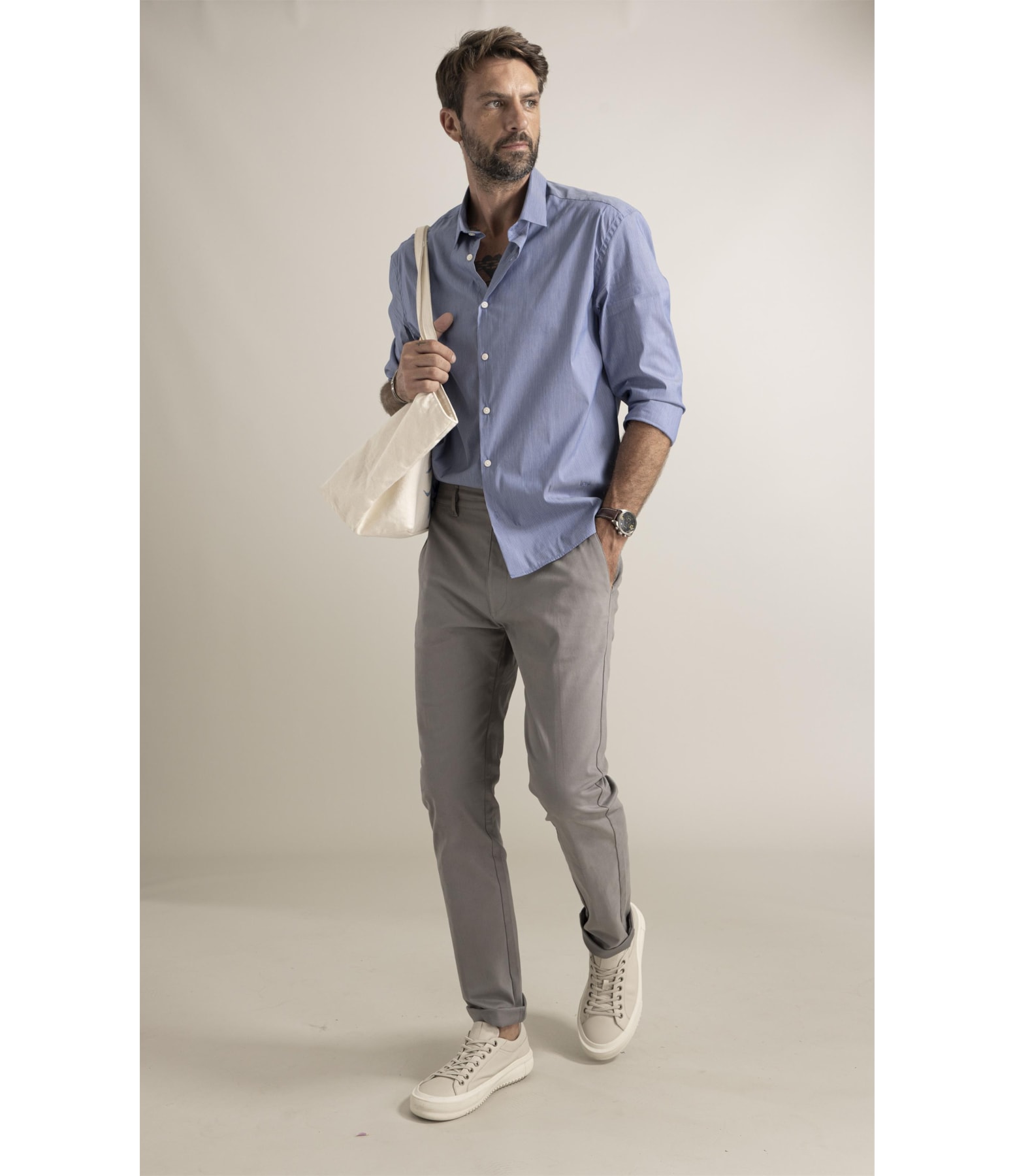Camisa Tech Blend Orvalho Shanghai Azul Pervante