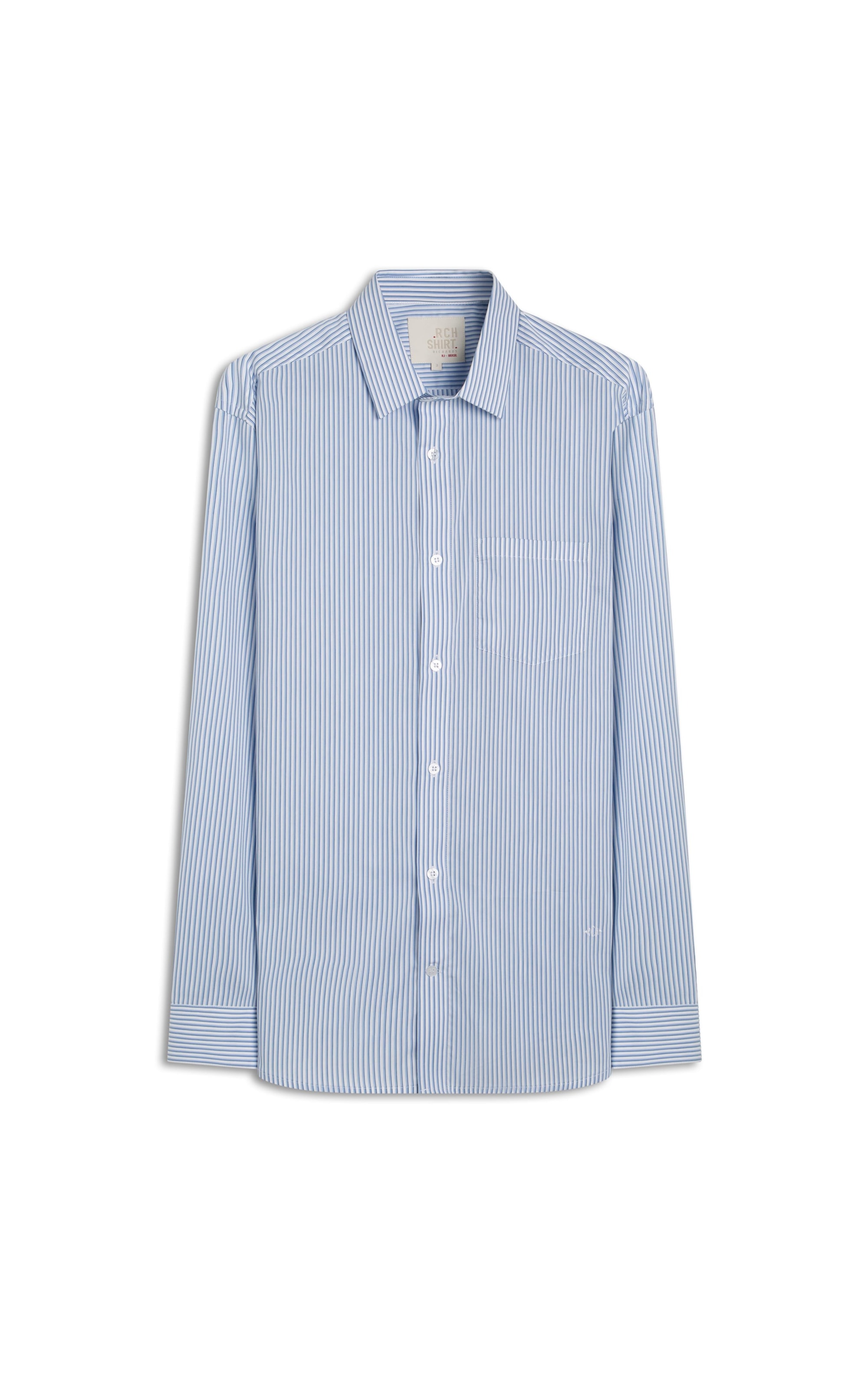 Camisa Tech Blend Rael Ml Azul Claro