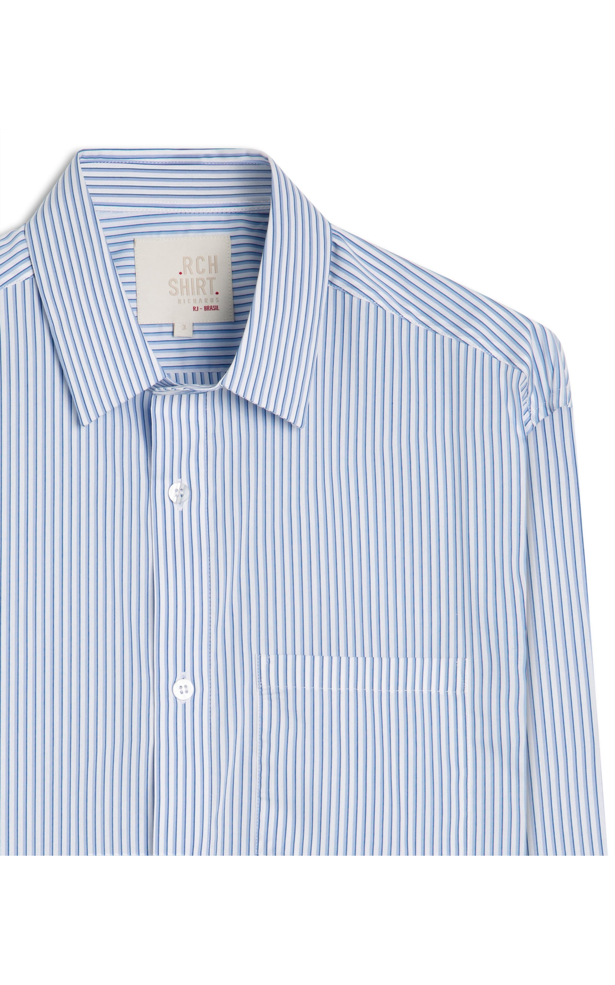 Camisa Tech Blend Rael Ml Azul Claro