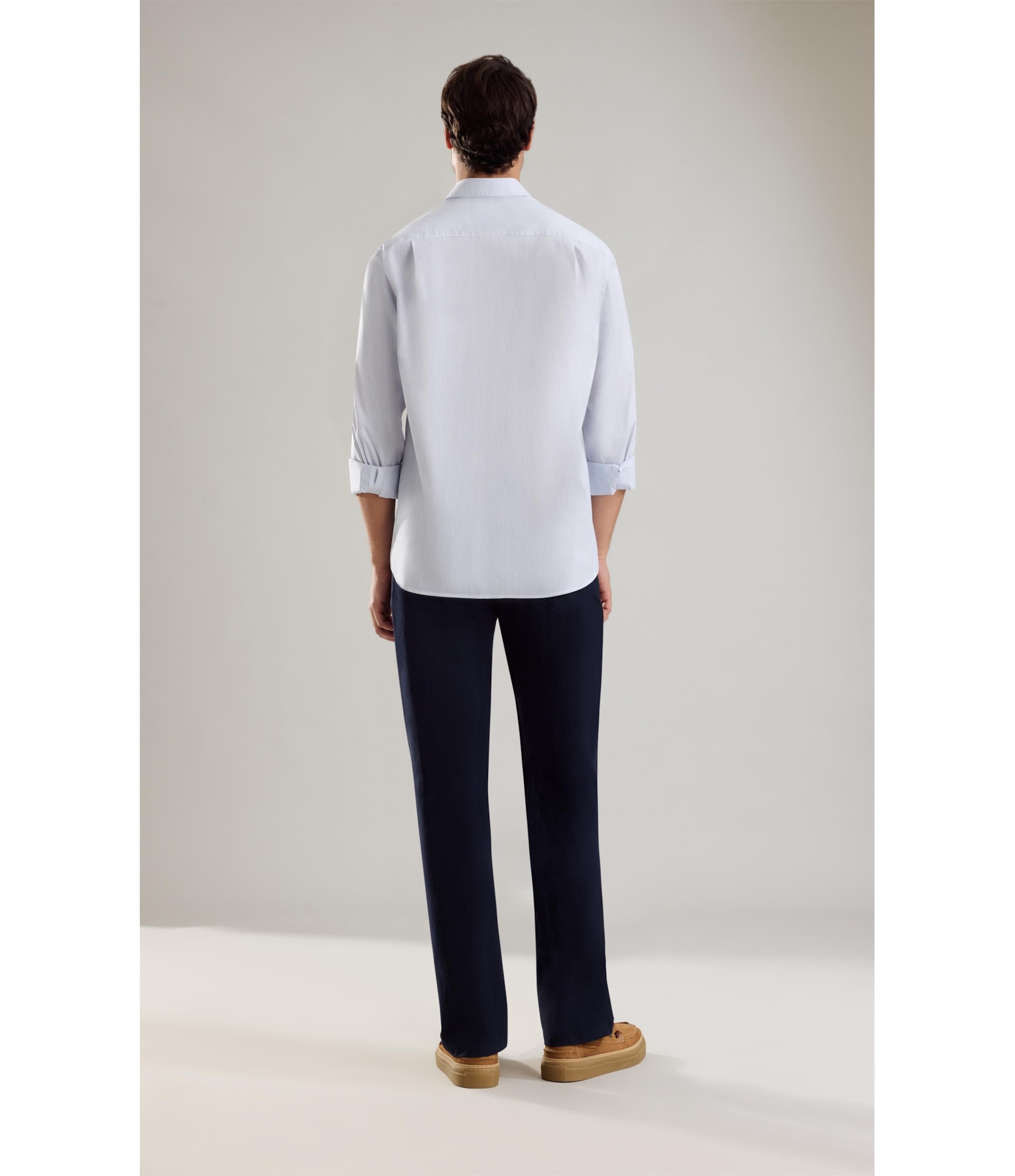 Camisa Tech Blend Rodolfo Ml Azul Pervante