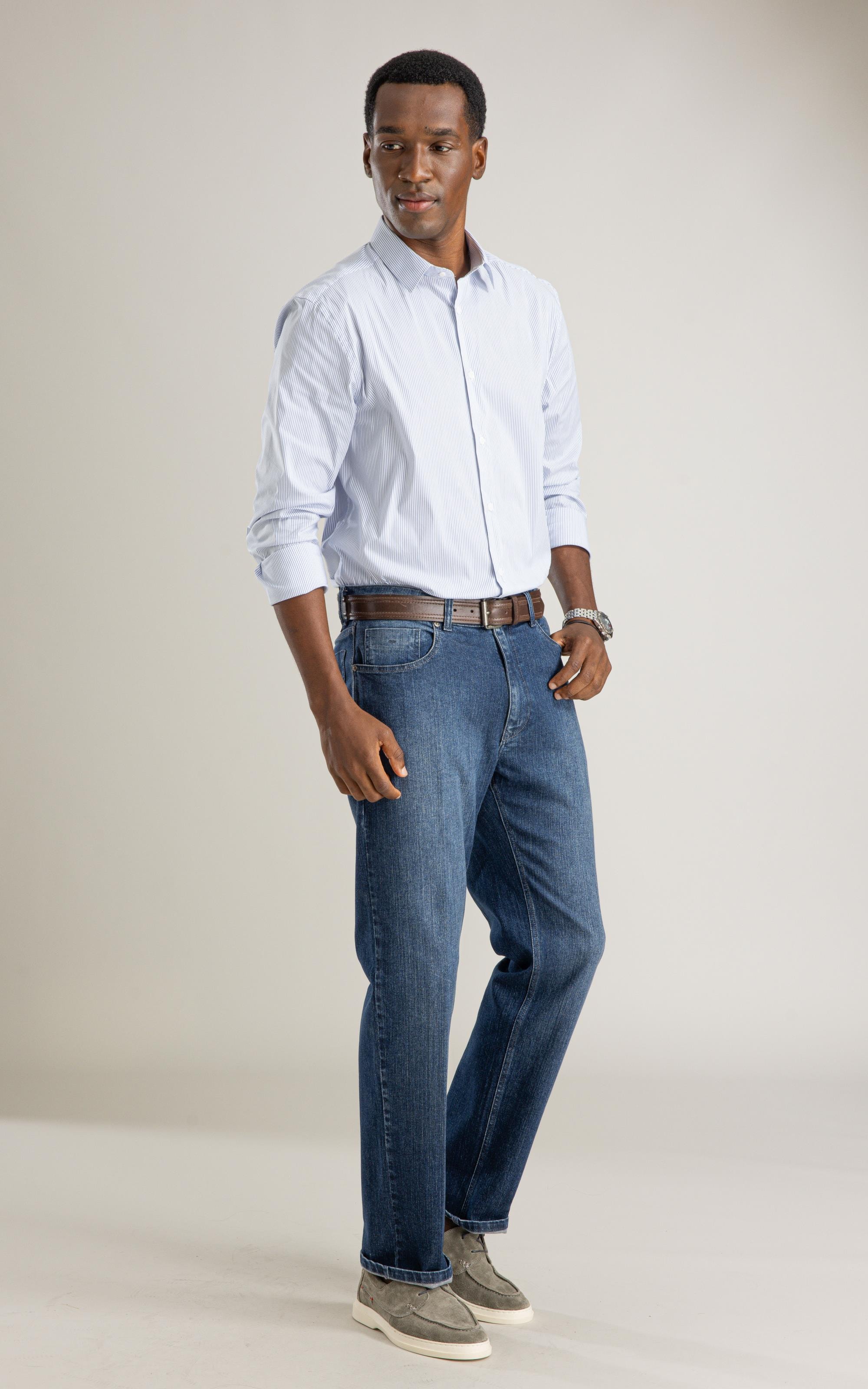 Camisa Tech Blend Saulo Ml Azul Bic