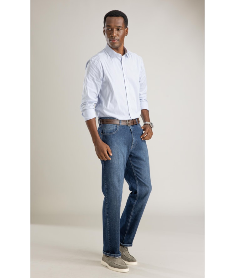 Camisa Tech Blend Saulo Ml Azul Bic