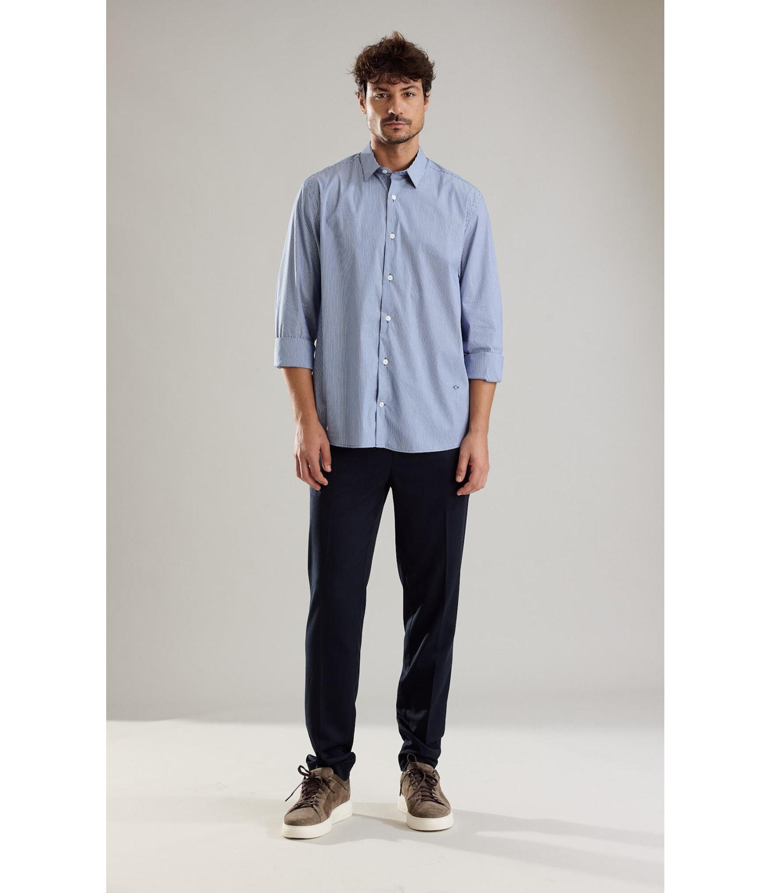 Camisa Tech Blend Sergio Ml Azul Bic
