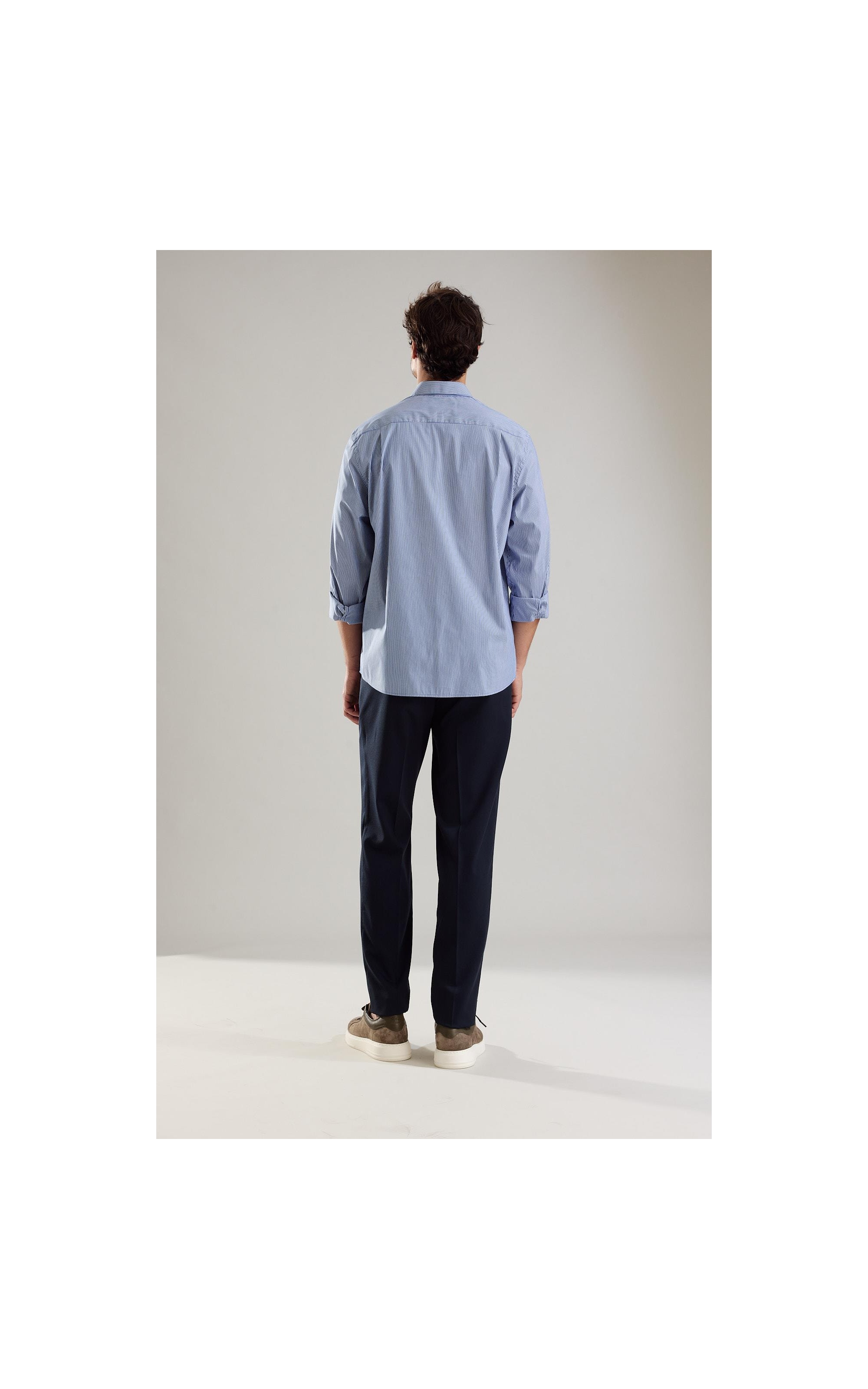 Camisa Tech Blend Sergio Ml Azul Bic