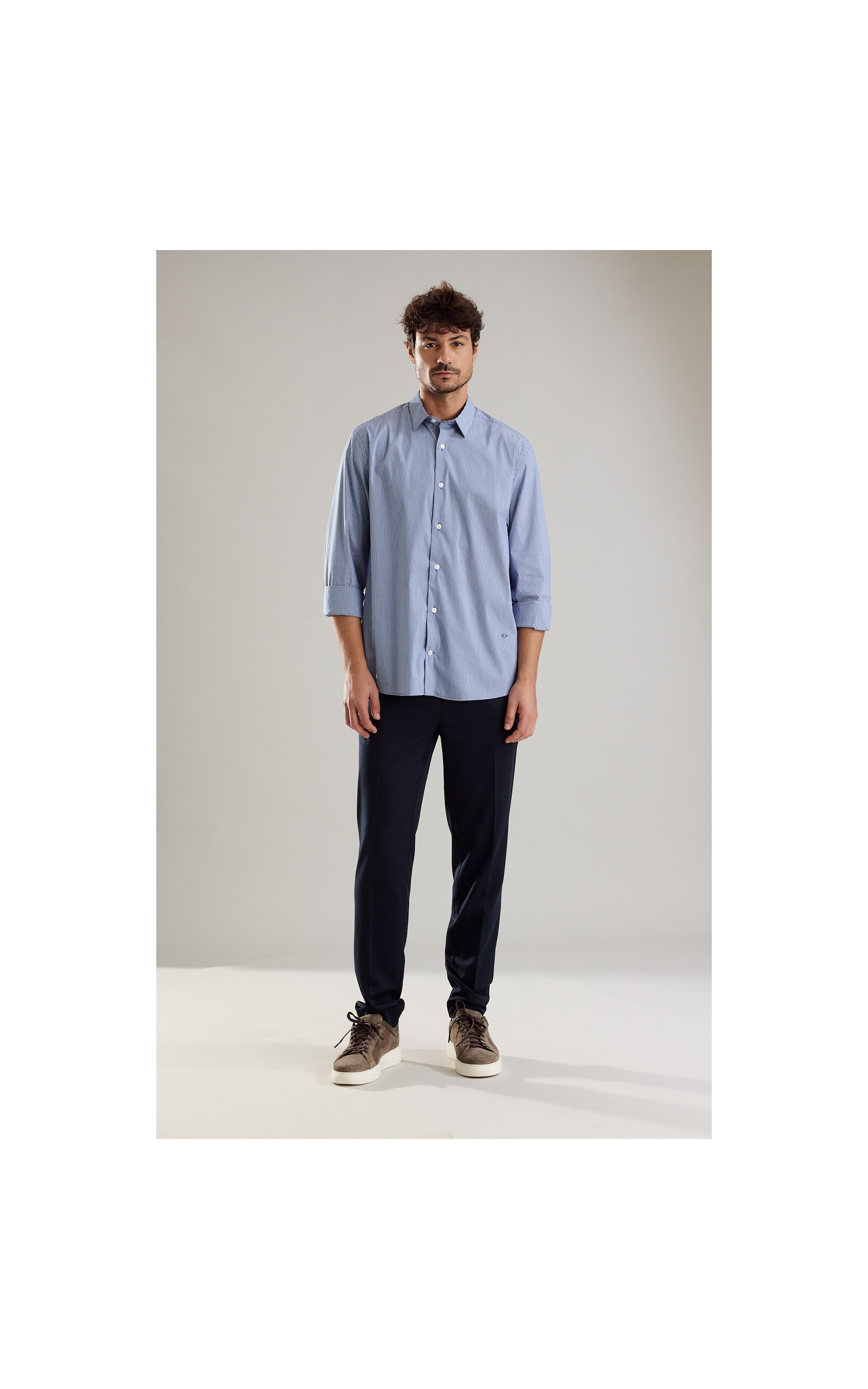 Camisa Tech Blend Sergio Ml Azul Bic