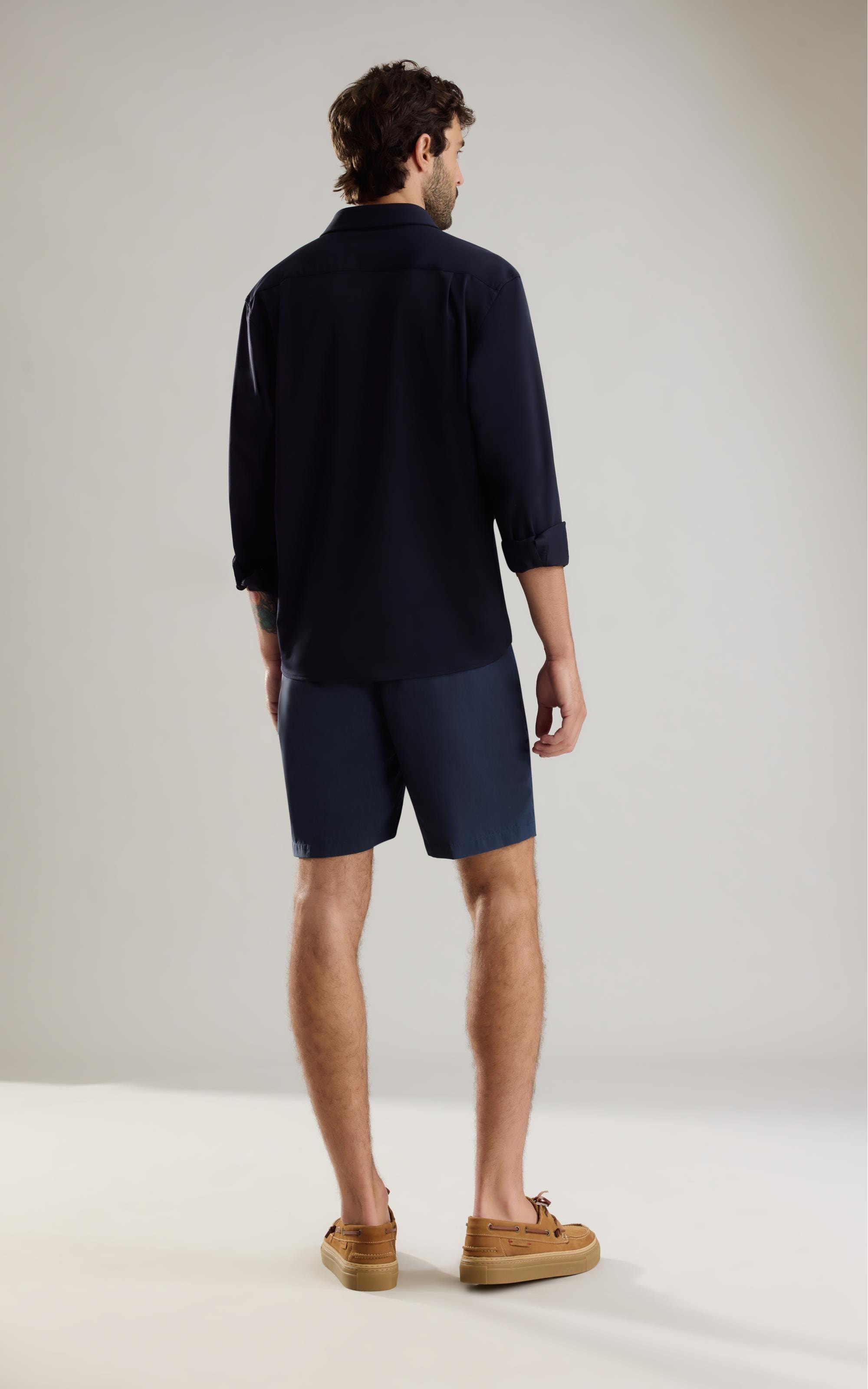 Camisa Tecno Piquet Ml Dark Navy