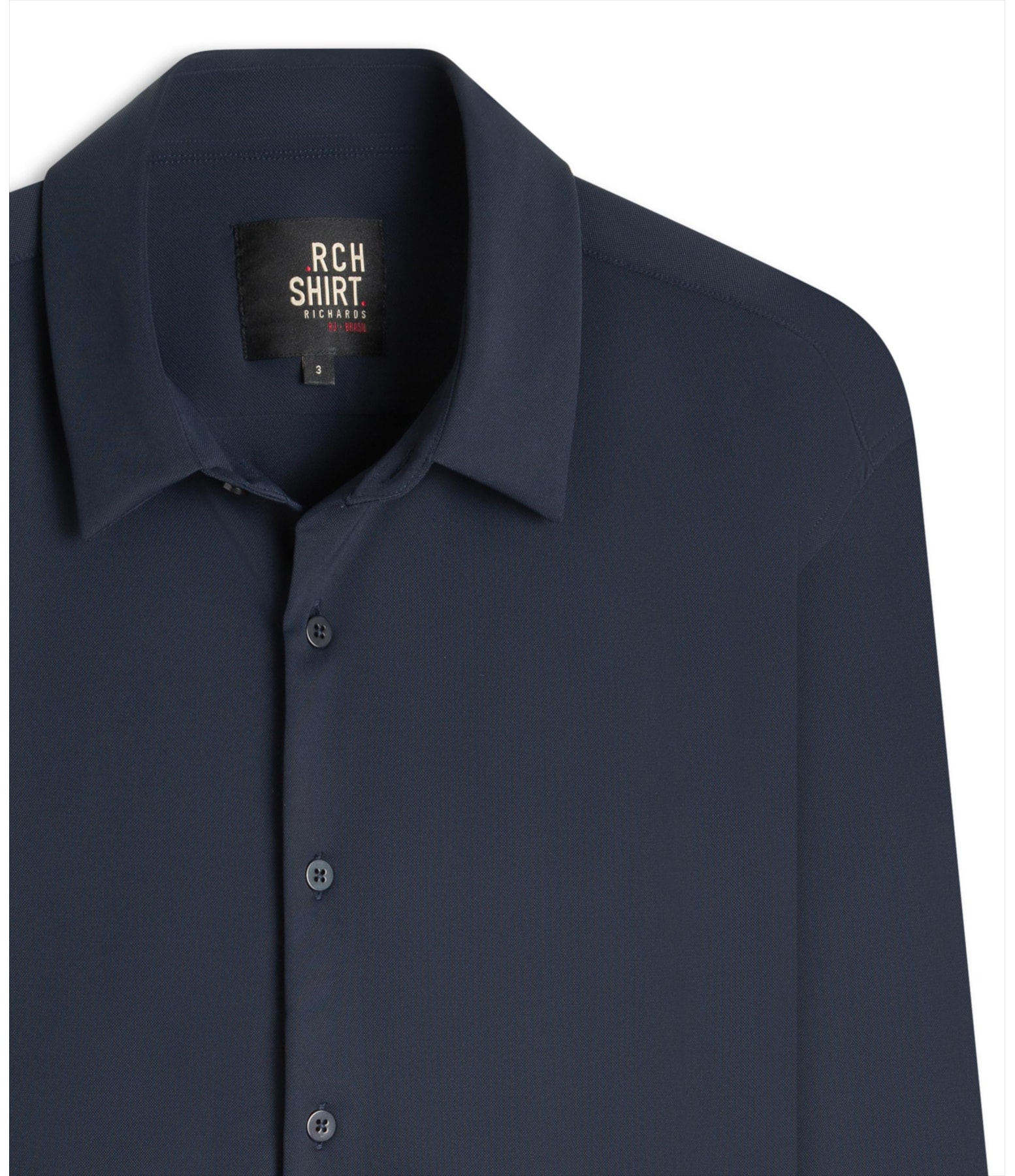 Camisa Tecno Piquet Ml Dark Navy